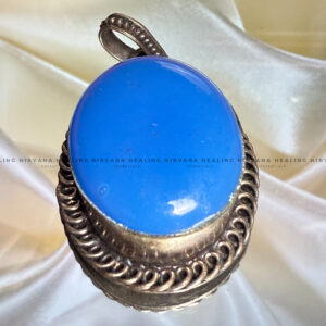 BLUE JADE STONE CRYSTAL PENDANT (Peace,Wisdom,Calm & Serenity)