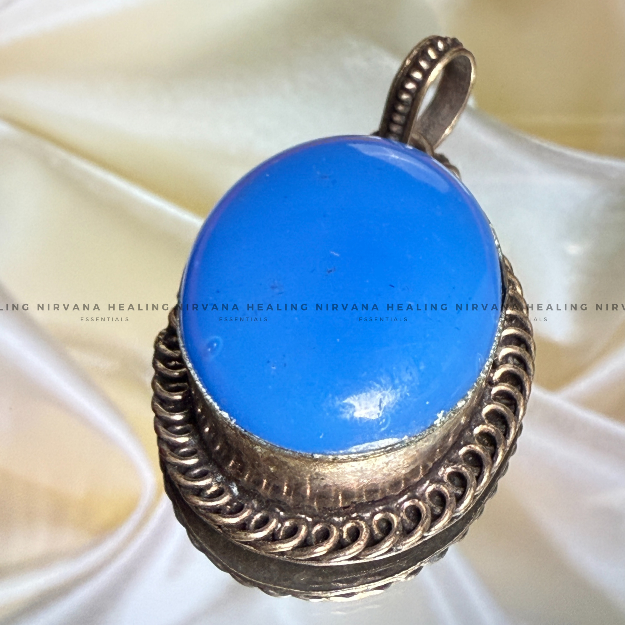 BLUE JADE STONE CRYSTAL PENDANT (Peace,Wisdom,Calm & Serenity) - Image 6