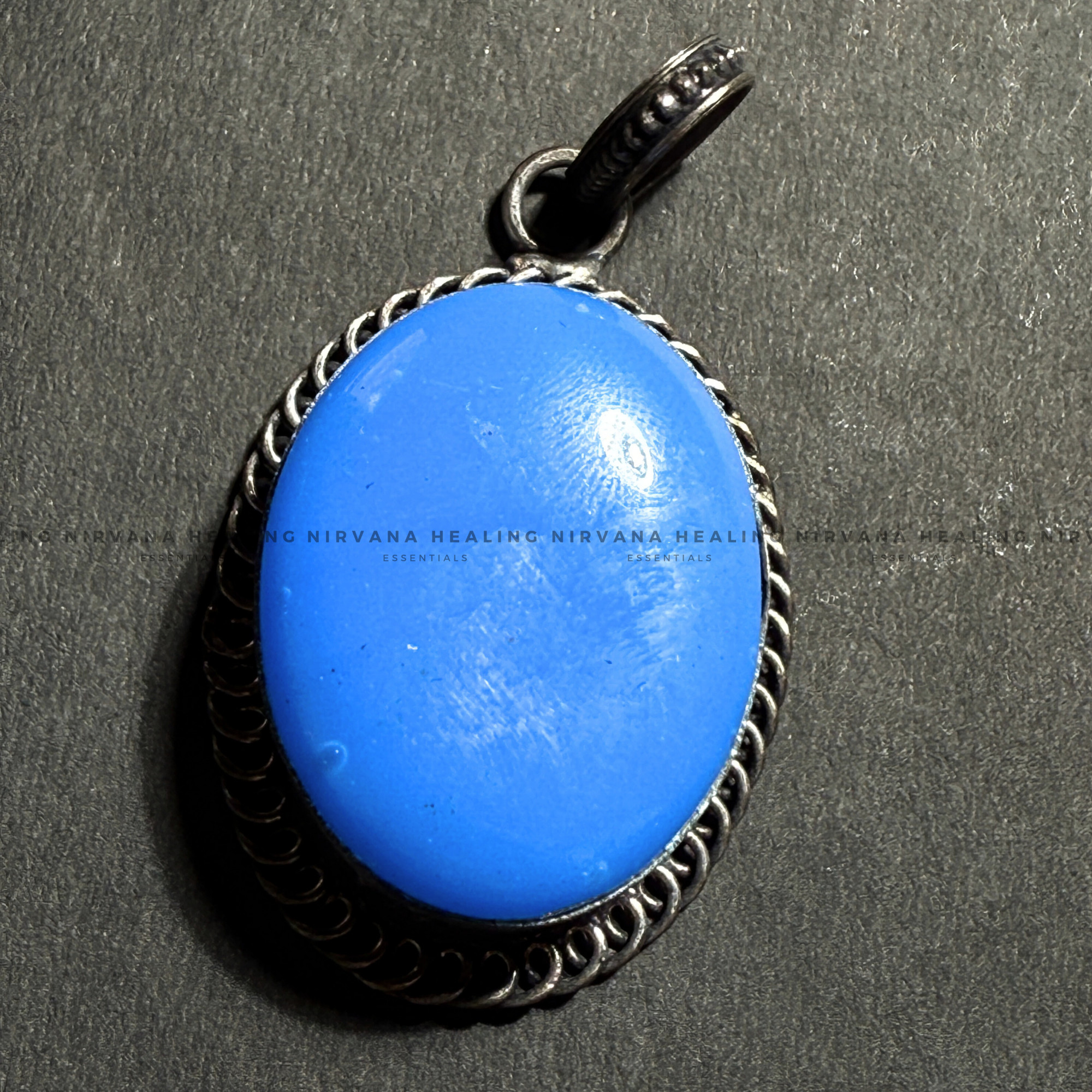 BLUE JADE STONE CRYSTAL PENDANT (Peace,Wisdom,Calm & Serenity) - Image 8