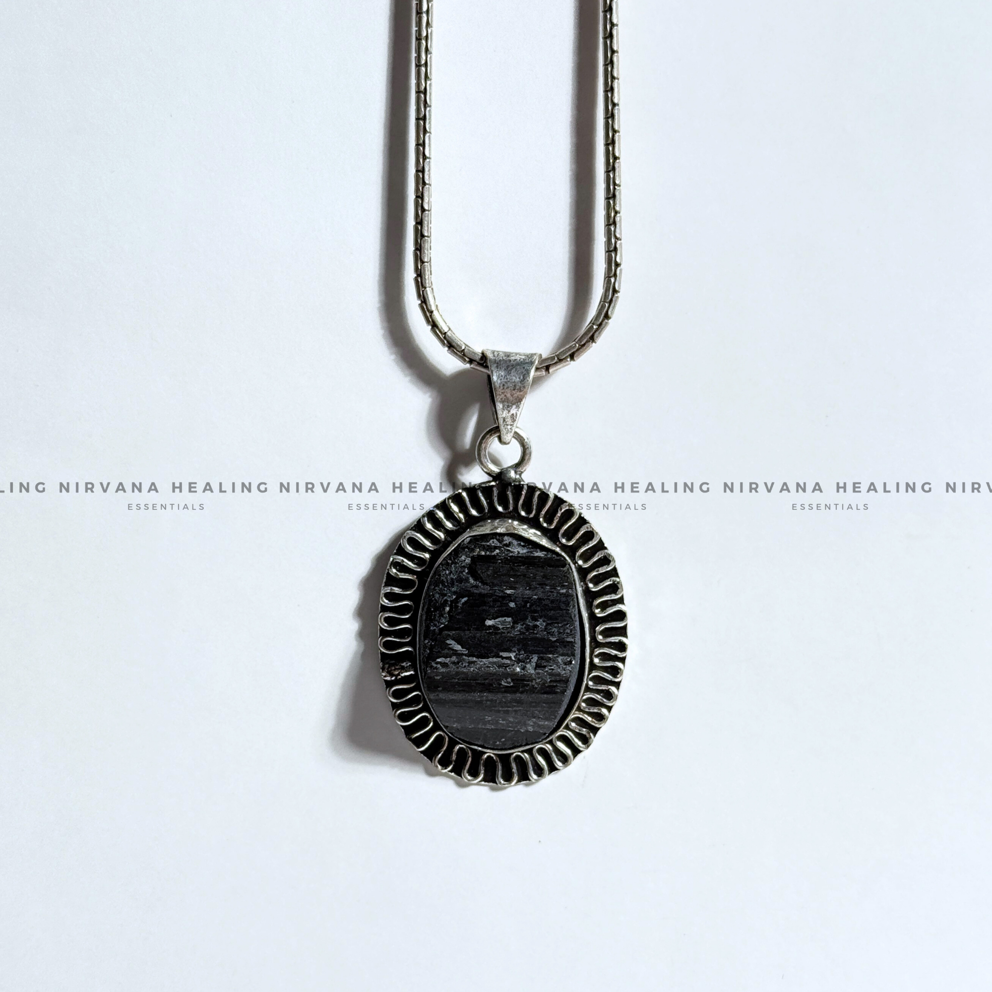 BLACK TOURMALINE RAW PENDANT (Protection, Grounding, Shielding And Growth) - Image 5