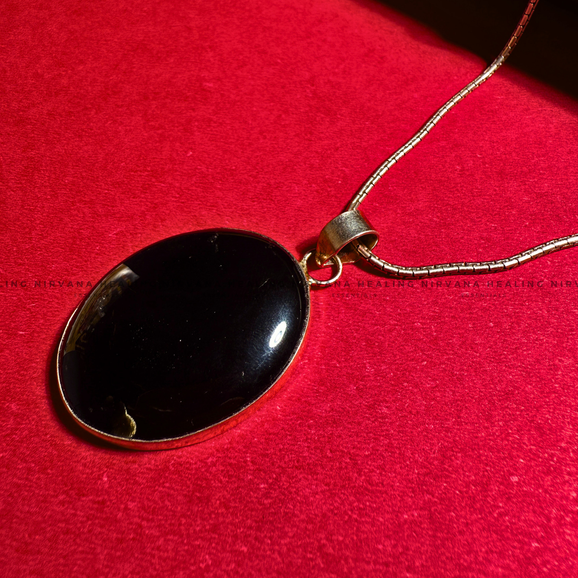 BLACK AGATE PENDANT (Grounding, Protection, Success And Courage) - Image 2