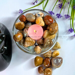 SUN NATURAL TUMBLE STONE (Creativity, Initiative, Grounding And Strength)