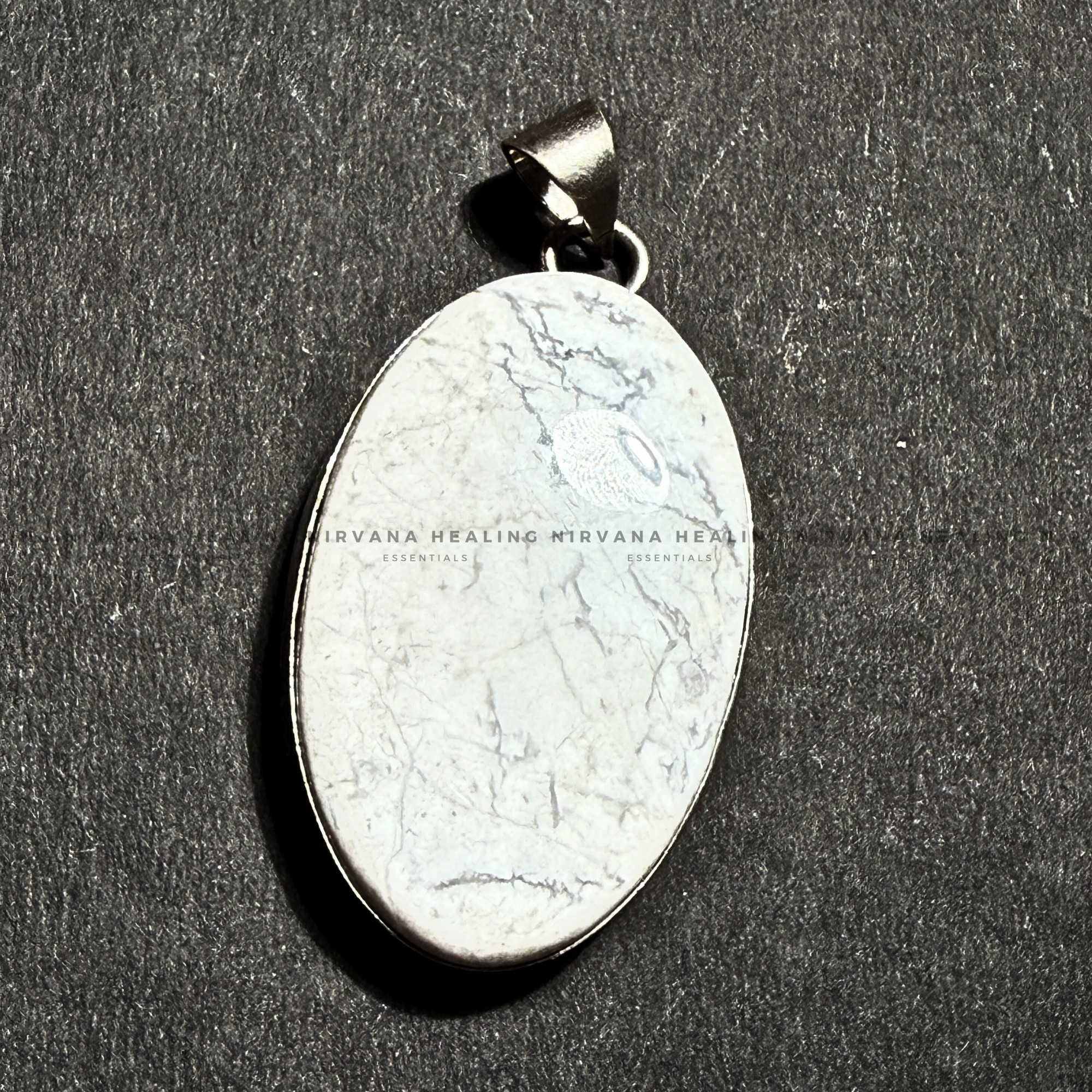 HOWLITE OVAL PENDANT (Peace, Sleep, Patience And Spiritual Awakening) - Image 7