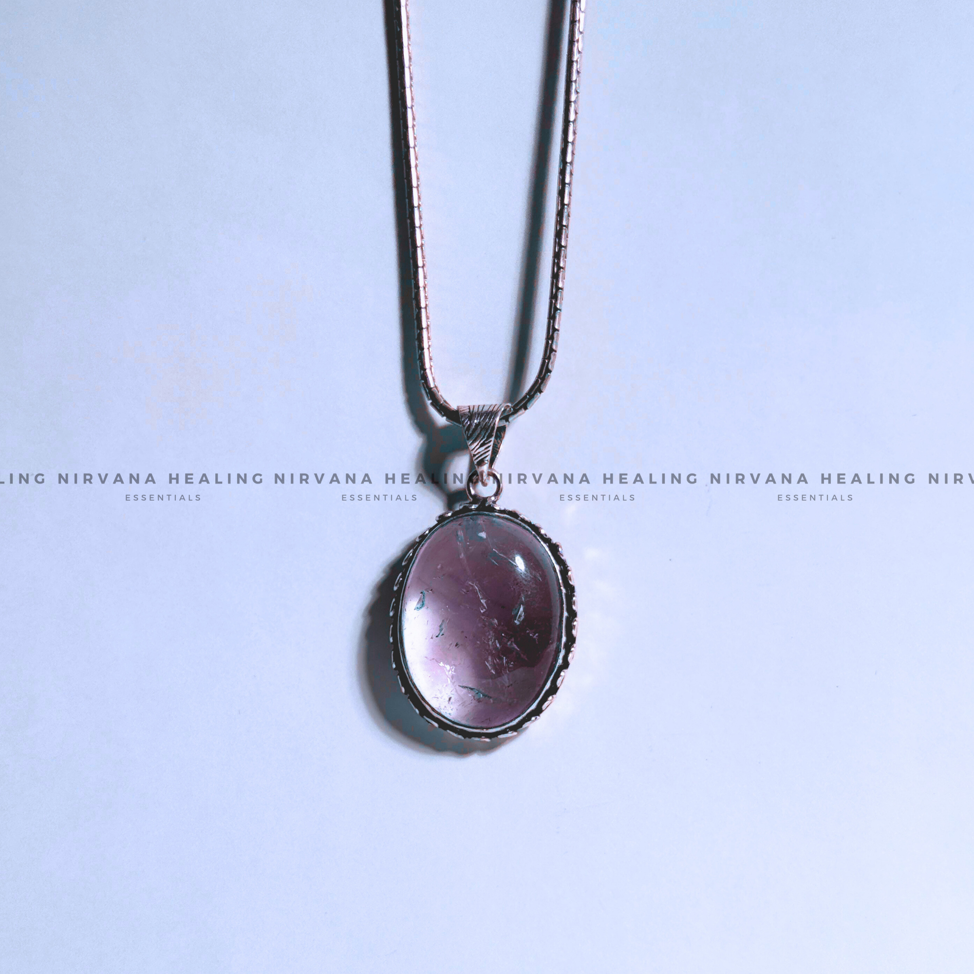 ROSE QUARTZ OVAL PENDANT (Love, Romance, Relationship And Emotion Balance) - Image 5