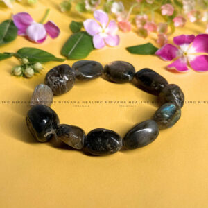 LABRADORITE TUMBLE BRACELET (Intuition, Inner Power And Transformation). 