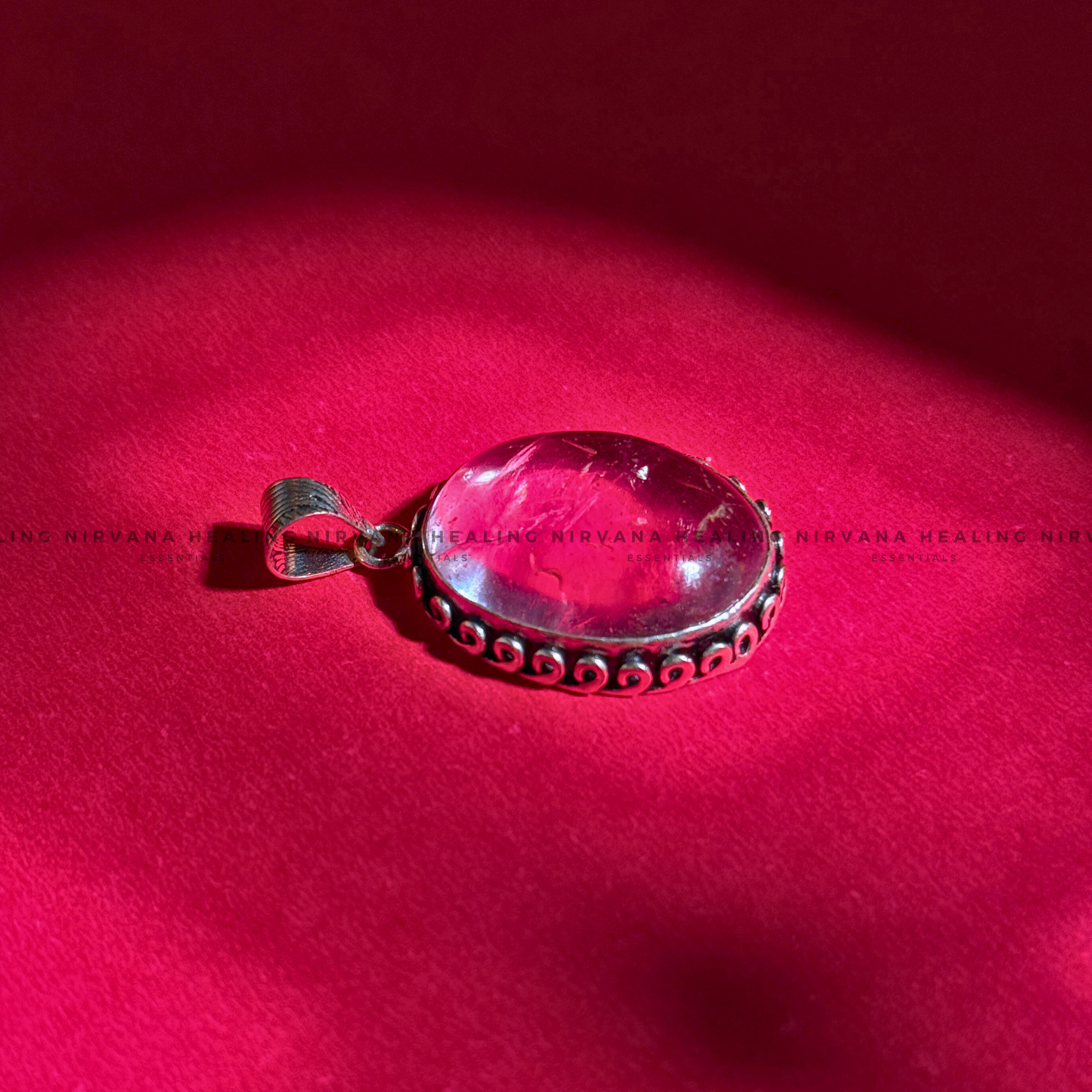 ROSE QUARTZ OVAL PENDANT (Love, Romance, Relationship And Emotion Balance) - Image 2