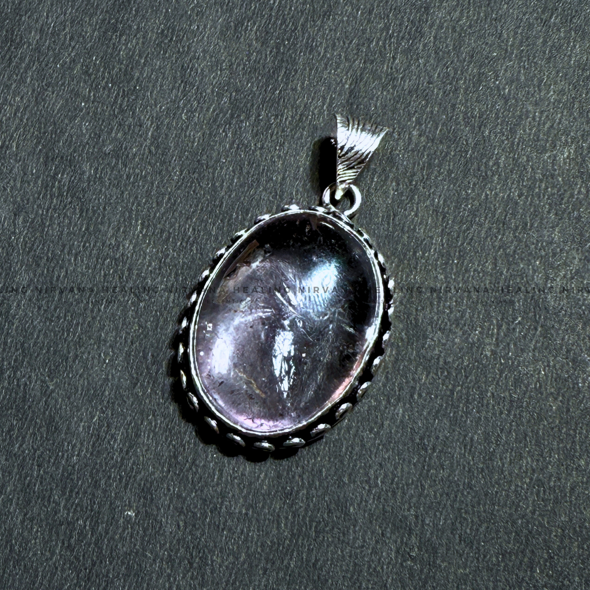 ROSE QUARTZ OVAL PENDANT (Love, Romance, Relationship And Emotion Balance) - Image 3