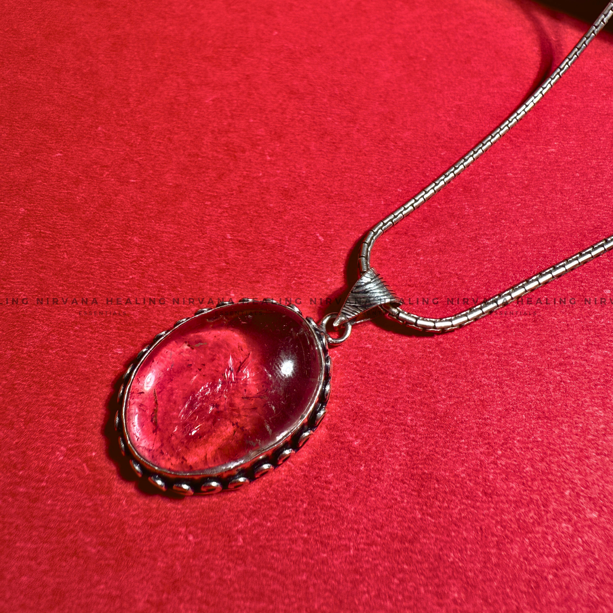 ROSE QUARTZ OVAL PENDANT (Love, Romance, Relationship And Emotion Balance) - Image 7