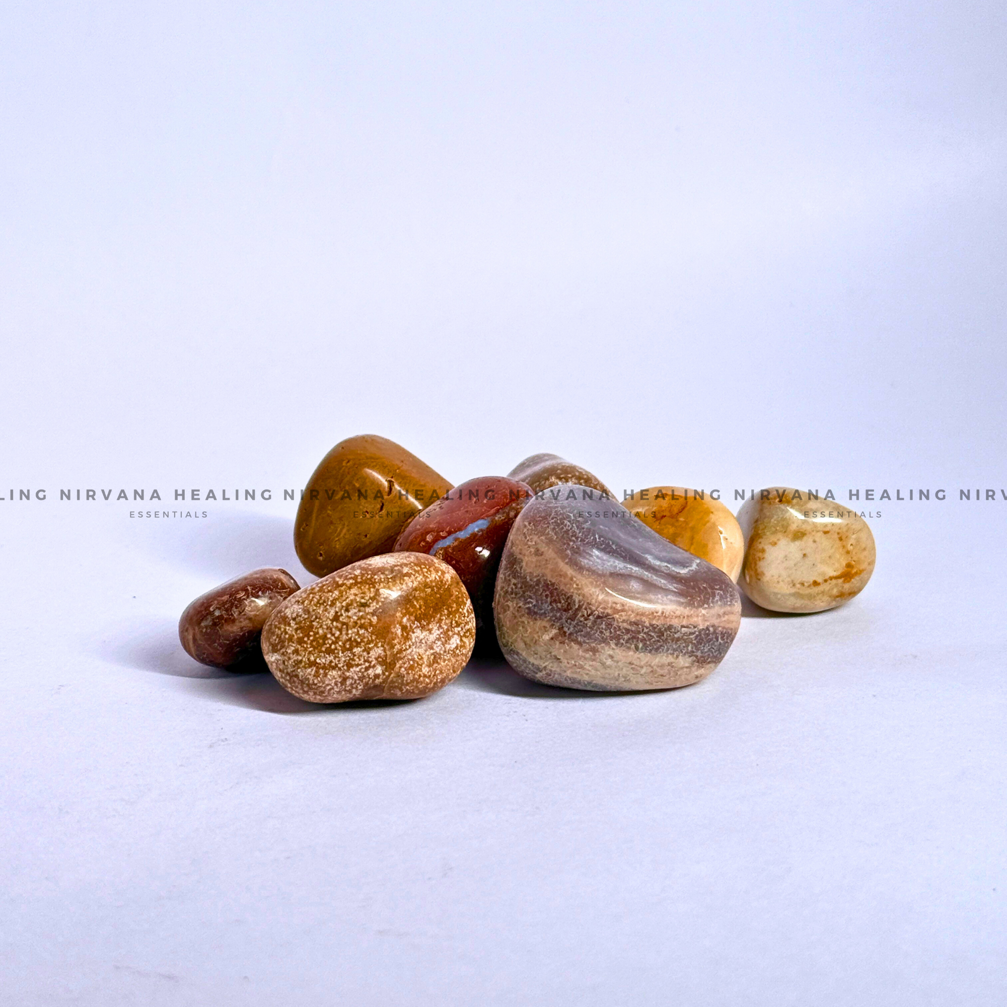 SUN NATURAL TUMBLE STONE (Creativity, Initiative, Grounding And Strength) - Image 3