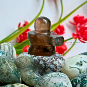 SMOKY QUARTZ SHIVLING (1 Inch) (Grounding, Detox, Protection And Removes Anxiety)