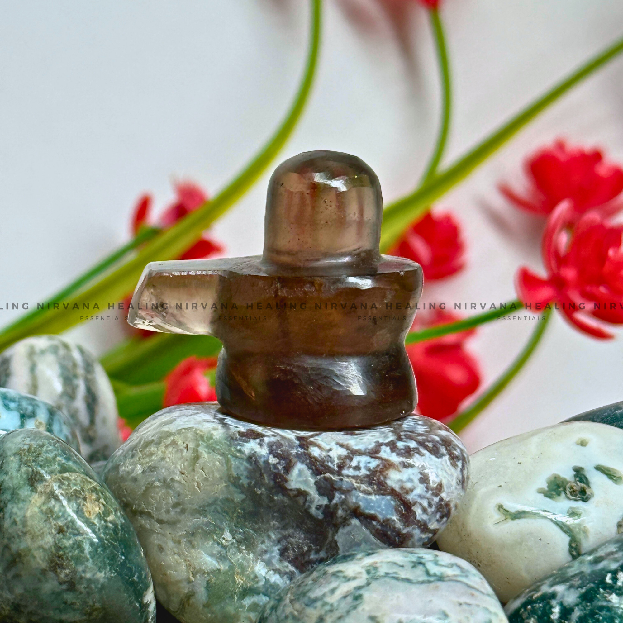 SMOKY QUARTZ SHIVLING (1 Inch) (Grounding, Detox, Protection And Removes Anxiety) - Image 2