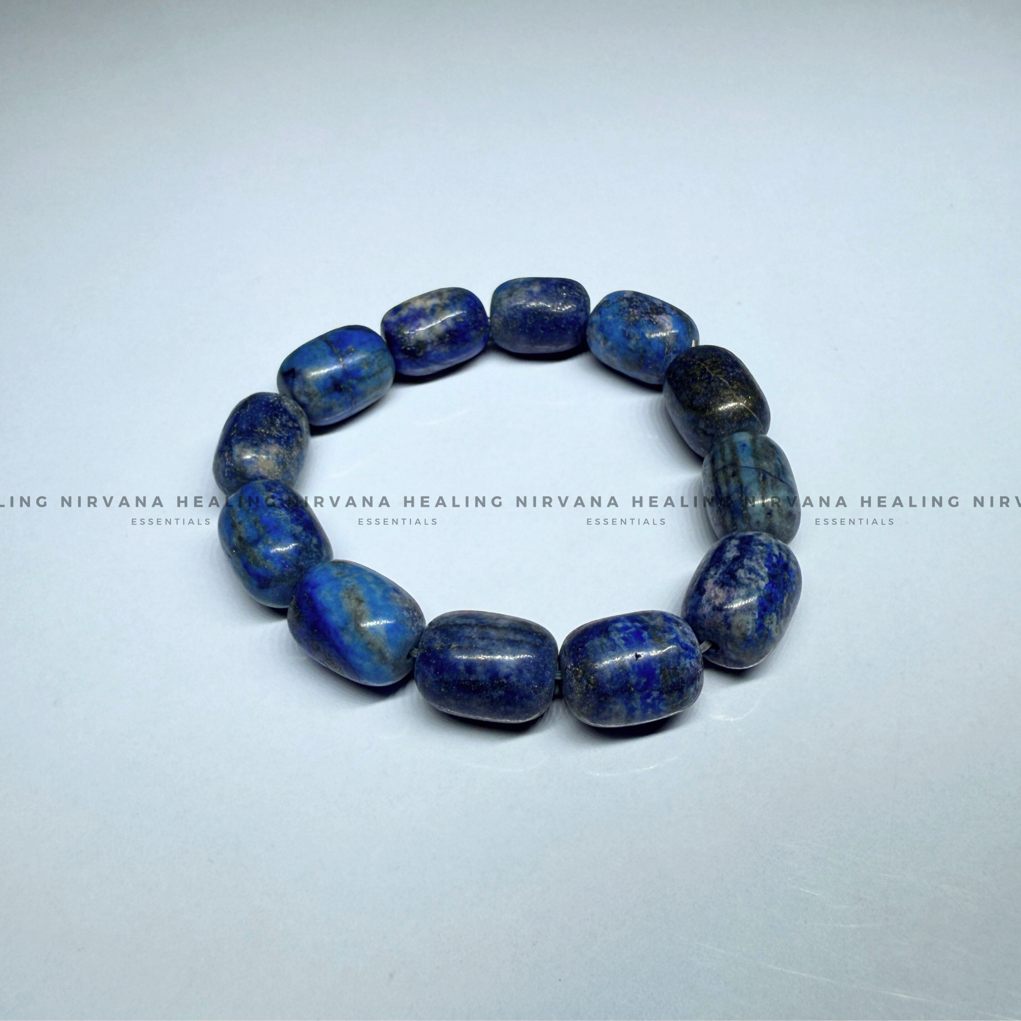 LAPIS LAZULI TUMBLE BRACELET (Communication, Truth, Ease Of Expression And Wisdom) - Image 4