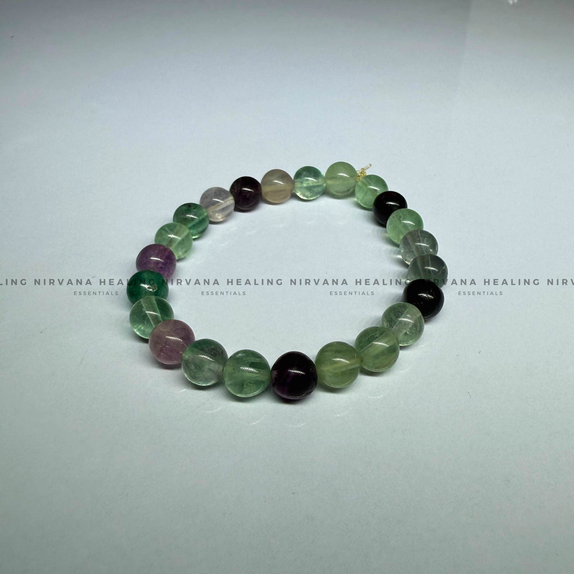 FLUORITE ROUND BEADED BRACELET (Concentration, Clarity, Memory And Studies). - Image 4