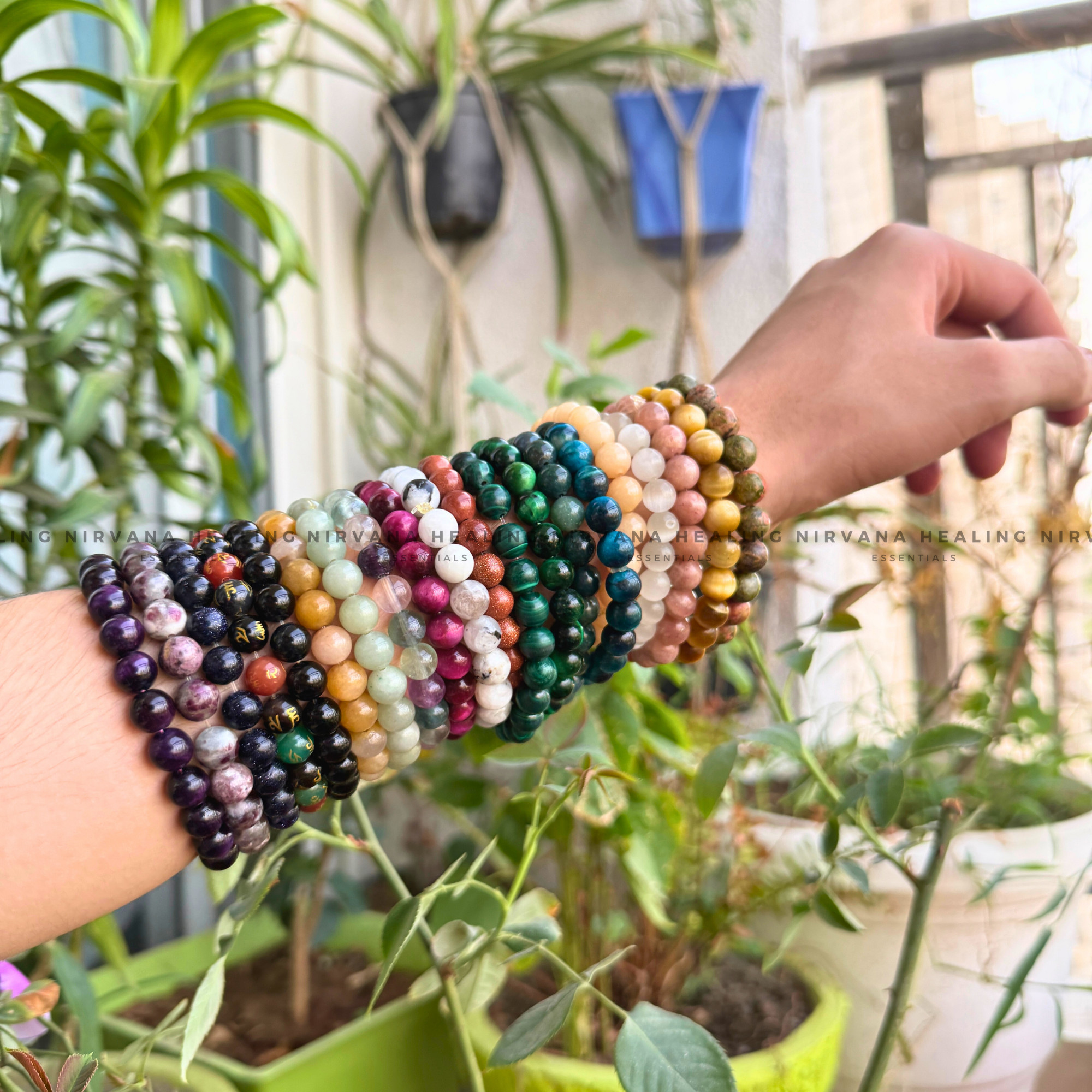 FLUORITE ROUND BEADED BRACELET (Concentration, Clarity, Memory And Studies). - Image 6