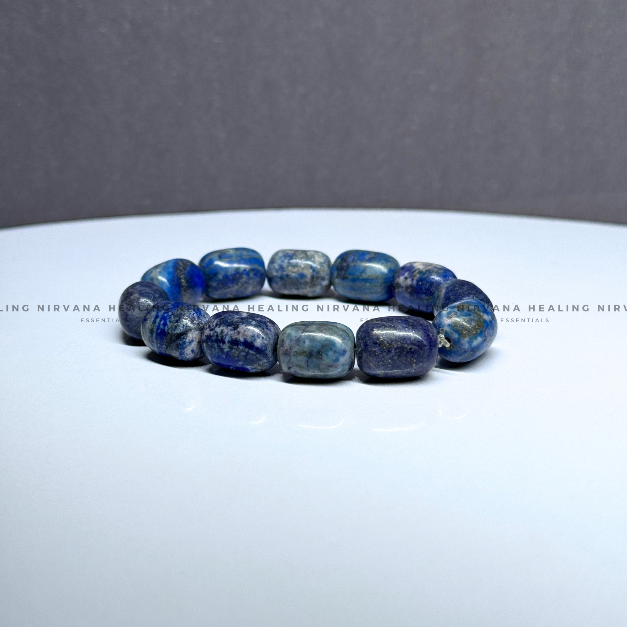 LAPIS LAZULI TUMBLE BRACELET (Communication, Truth, Ease Of Expression And Wisdom) - Image 2