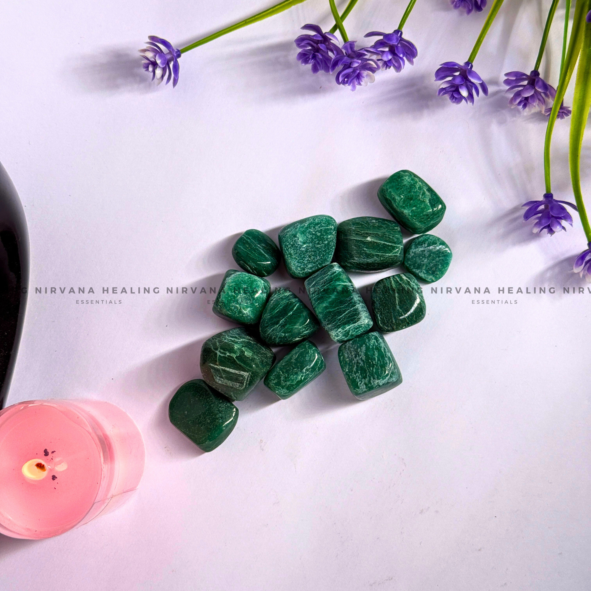 GREEN AVENTURINE JADE TUMBLE STONES (Luck, Money, Abundance, Career And Growth). - Image 6
