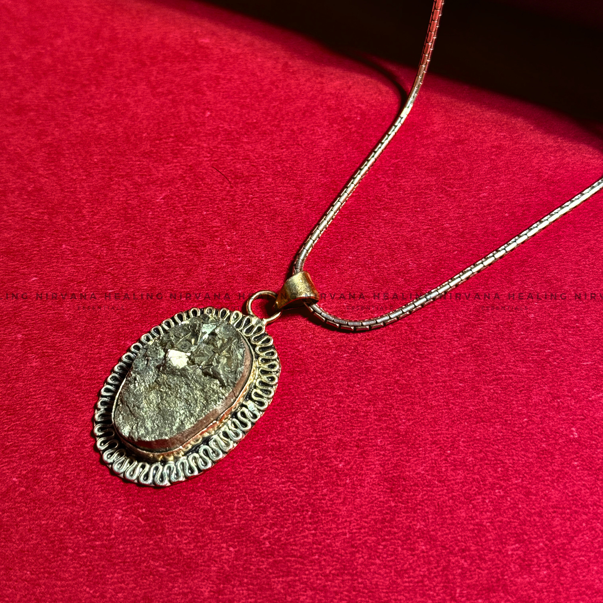 PYRITE CRYSTAL PENDANT (Money Magnet, Prosperity, Fame, And Abundance). - Image 2
