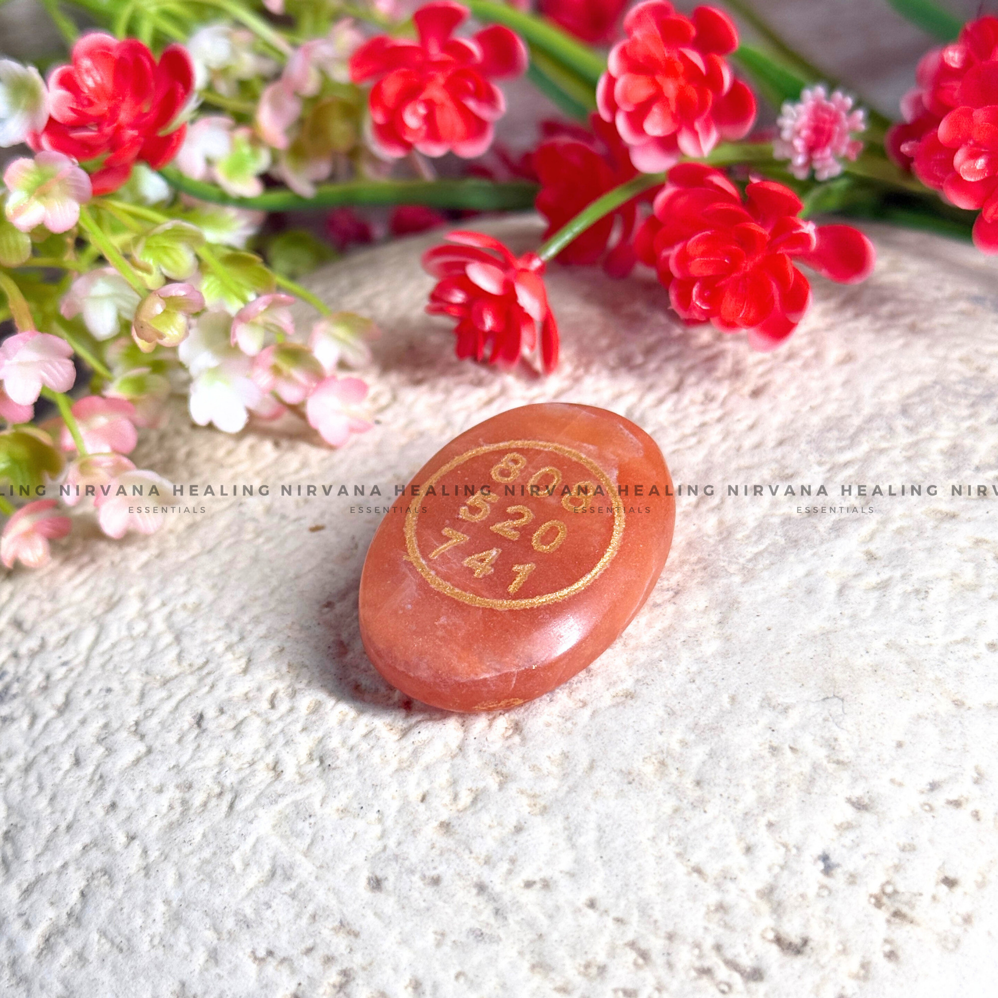 RED JASPER ABUNDANCE ZIBU COIN (Immunity, Strength, Health And Pain Relief) - Image 3