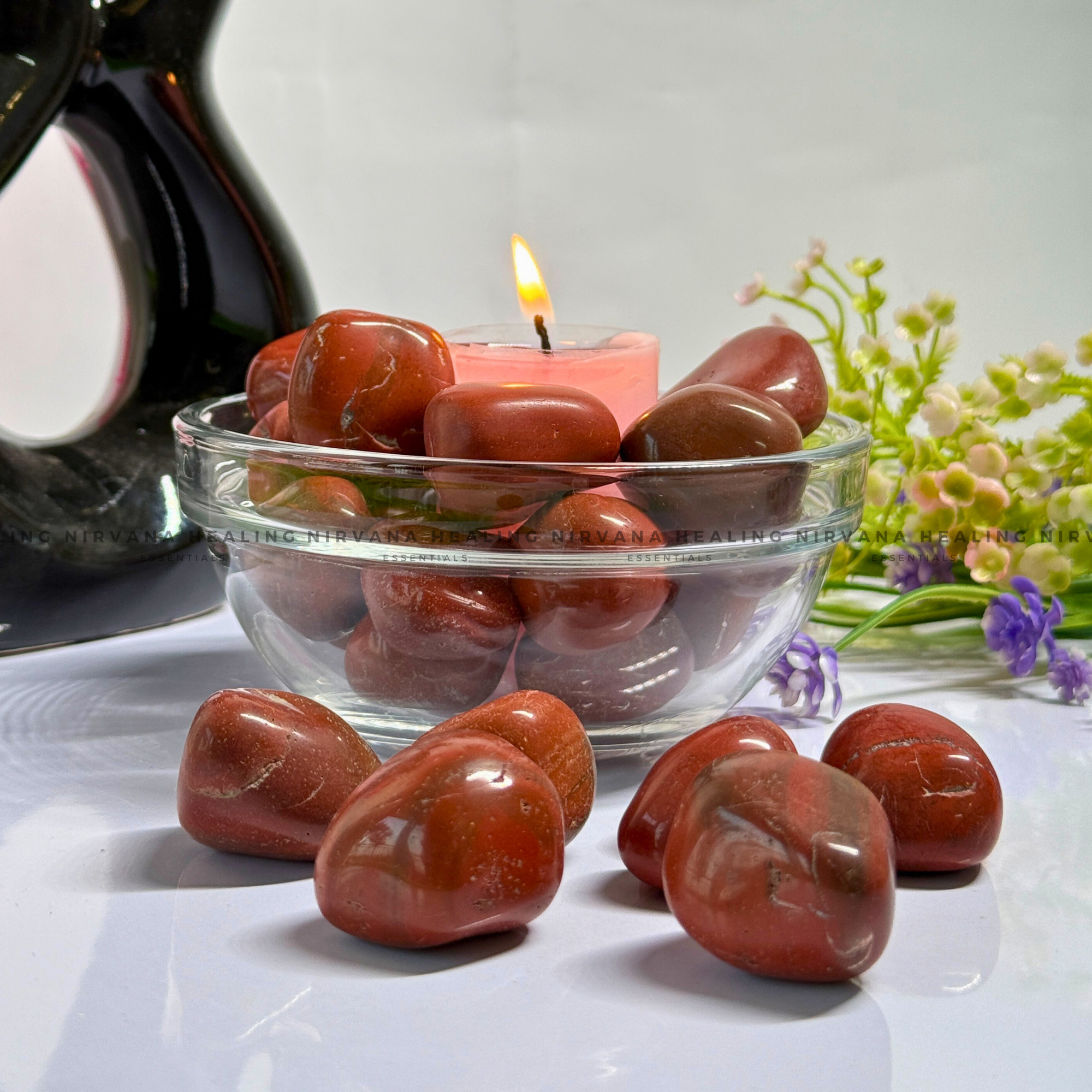 RED JASPER TUMBLE STONES (Endurance, Stability, Vitality And Courage) - Image 3