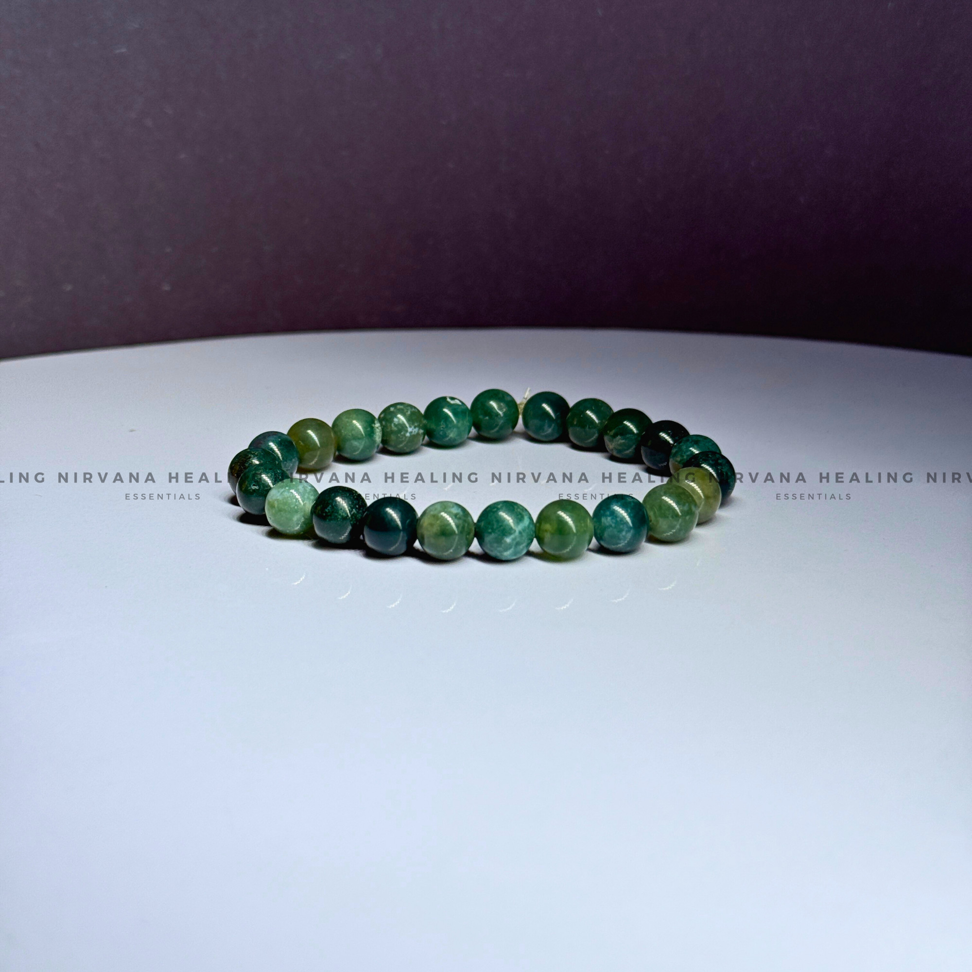 BLOODSTONE ROUND BEADED BRACELET (Immunity, Strength, Health And Pain Relief) - Image 2