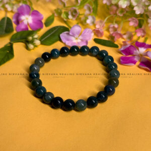 BLOODSTONE ROUND BEADED BRACELET (Immunity, Strength, Health And Pain Relief)
