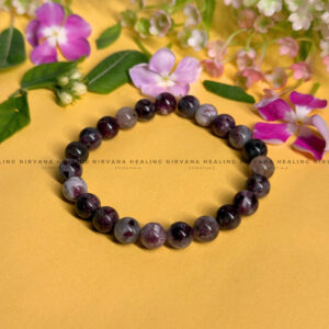 PINK TOURMALINE ROUND BEADED BRACELET (emotional healing, Compassion, Divine  Love And Forgiveness)  