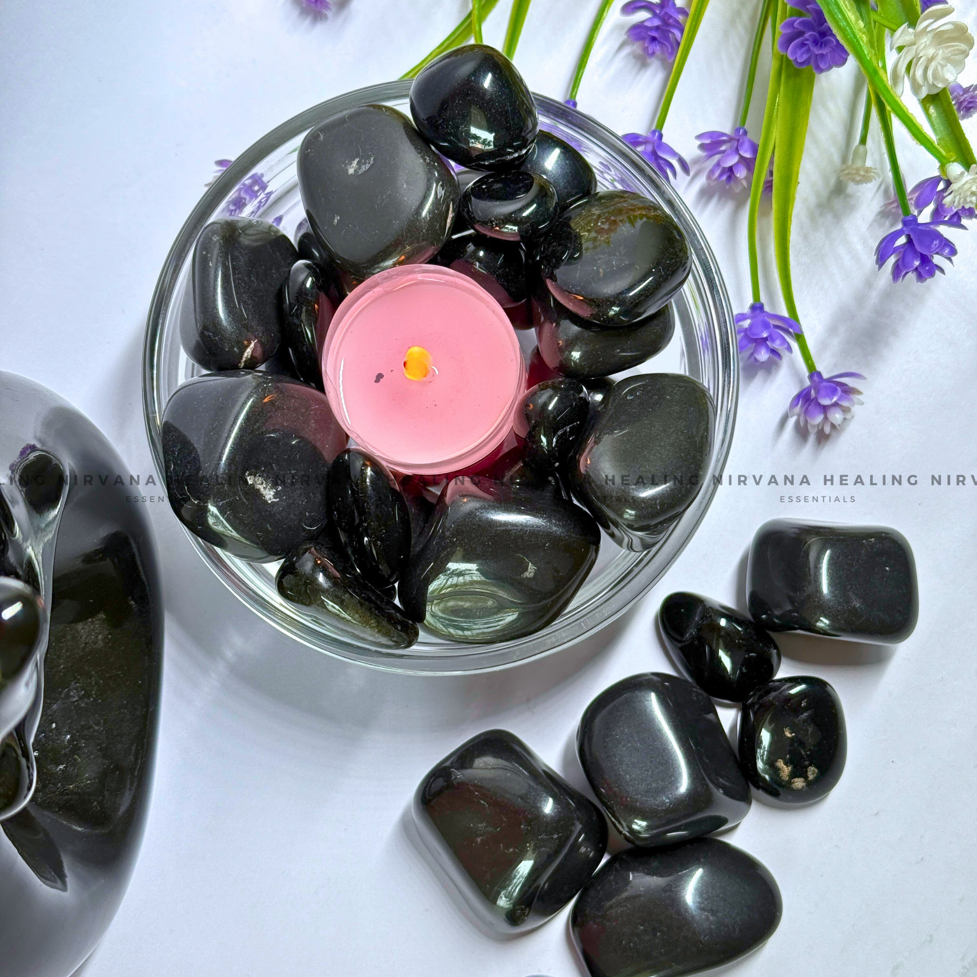 BLACK TOURMALINE TUMBLE STONES (Protection, Grounding, Shielding And Growth)