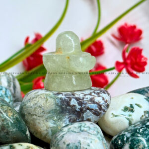 GREEN JADE SHIVLING (1 Inch) (Luck, Harmony, Peace And Abundance)