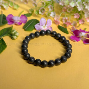 PYRITE ROUND BEADED BRACELET (Money Magnet, Prosperity, Fame And Abundance). 