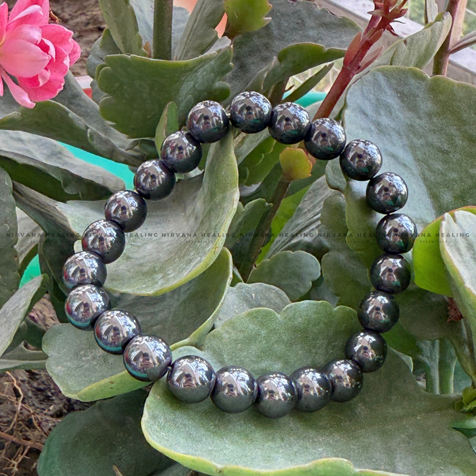 PYRITE ROUND BEADED BRACELET (Money Magnet, Prosperity, Fame And Abundance).
- Image 5