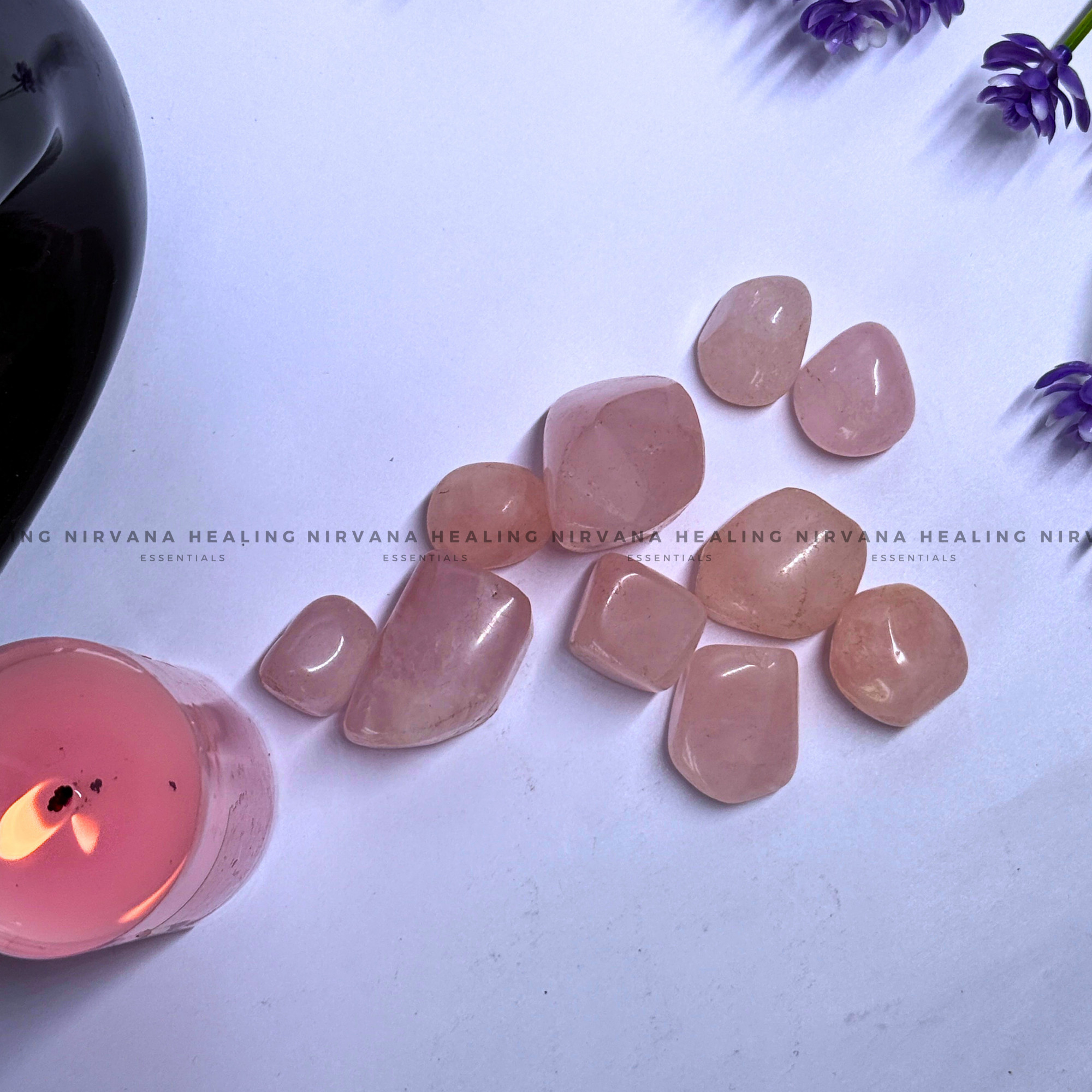 ROSE QUARTZ TUMBLE HEALING STONE (Love, Romance, Relationship, Emotion And Balance) - Image 2