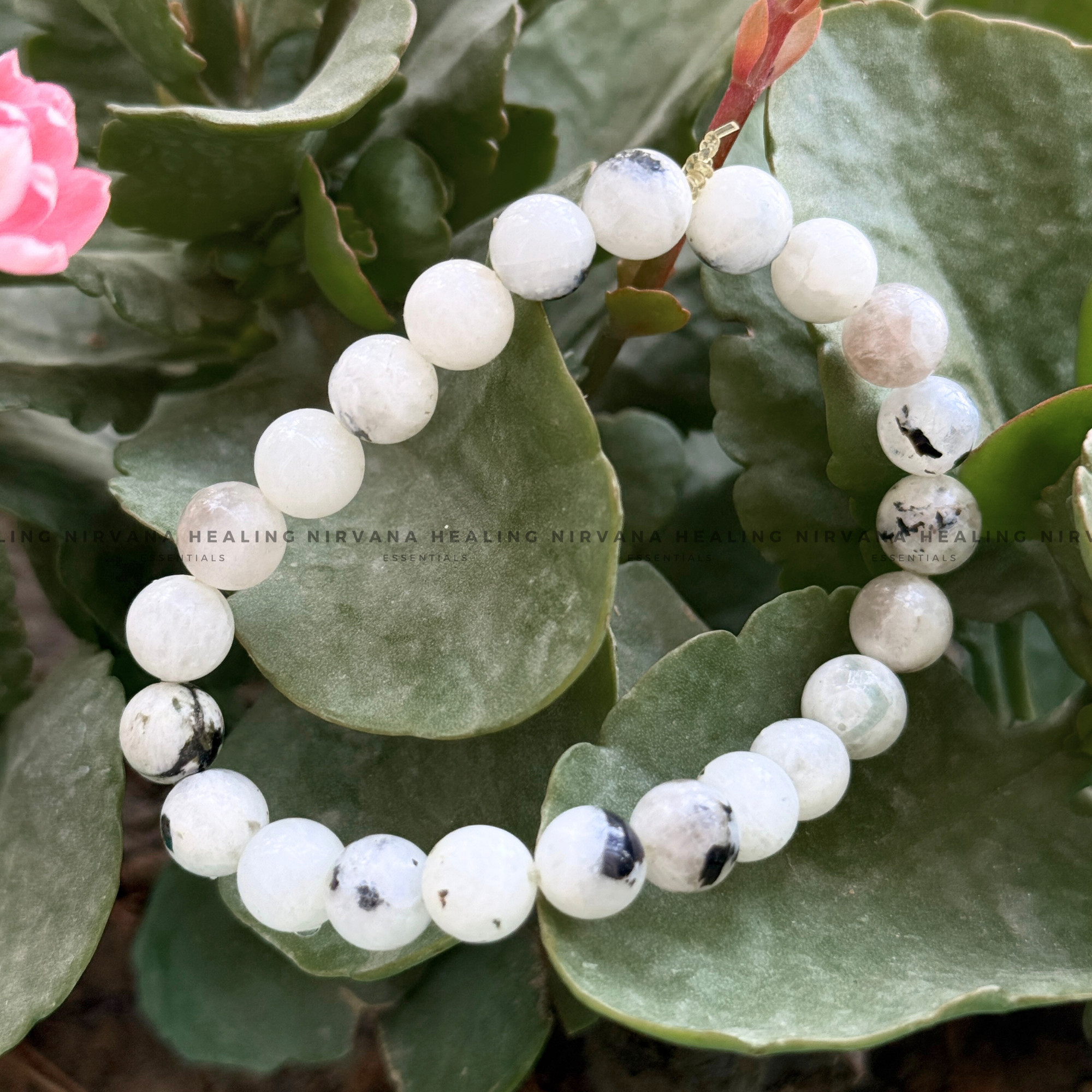 MOONSTONE ROUND BEADED BRACELET (Emotional Stability, Feminine Energy, New Beginnings)
- Image 5