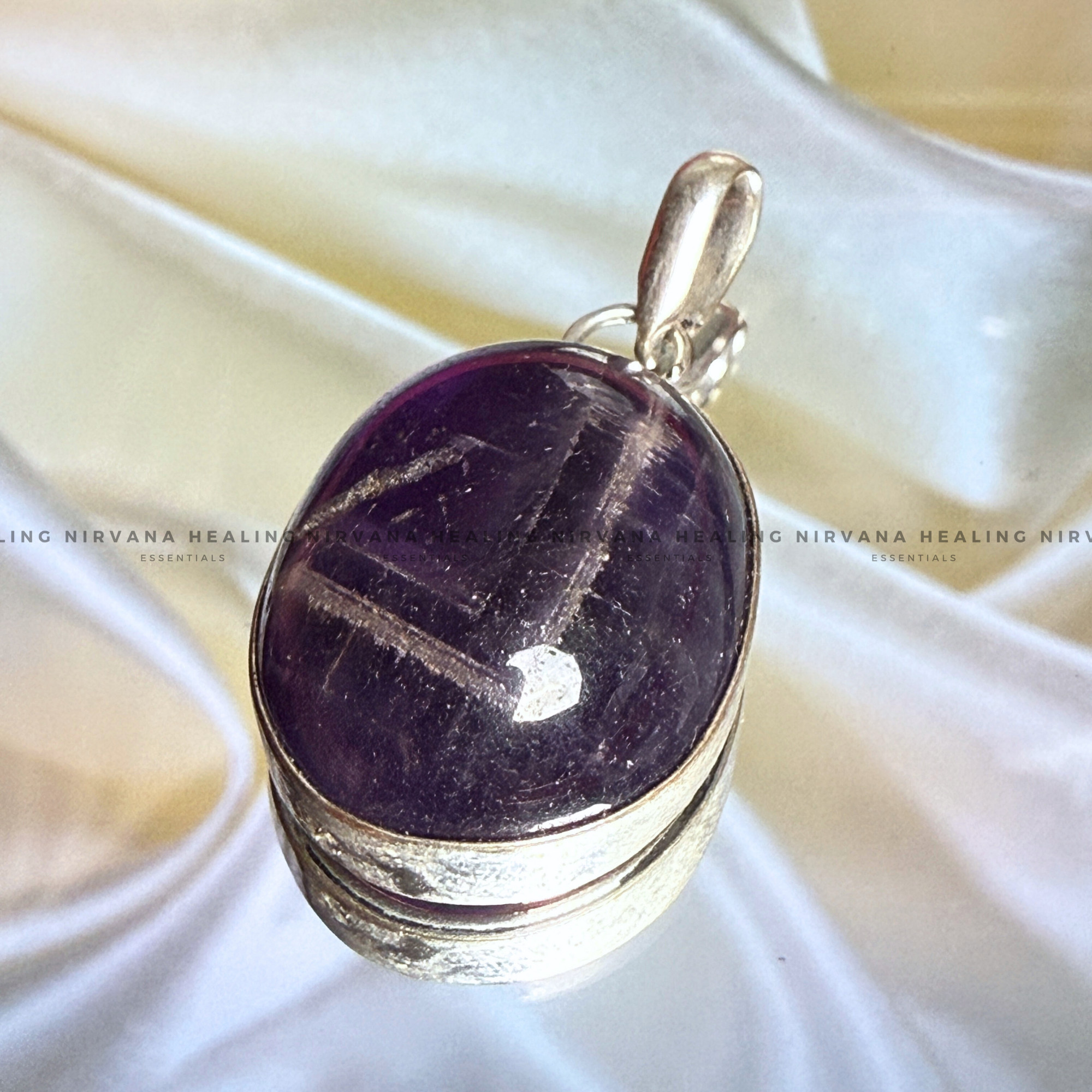 AMETHYST ROUND PENDANT (Meditation, Stress Reduction, Intuition And Manifestation) - Image 3
