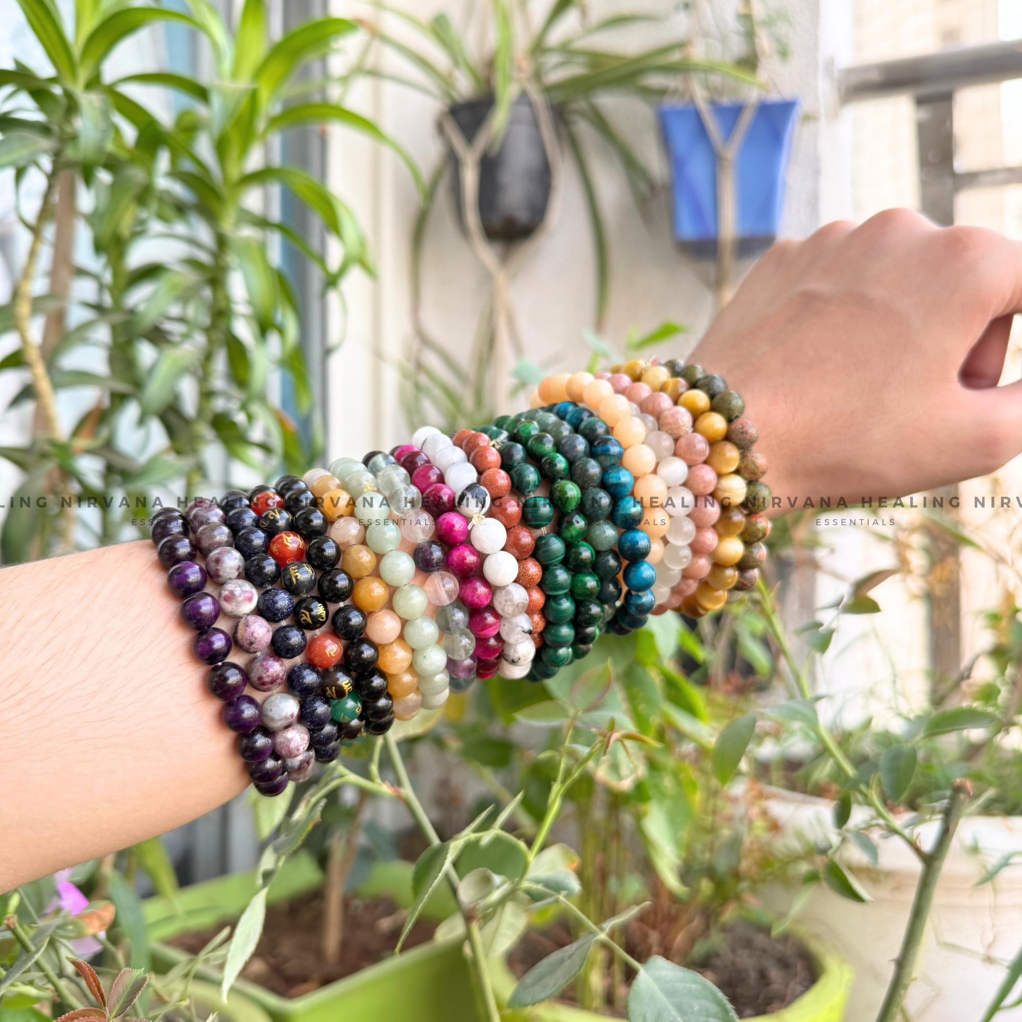 LABRADORITE ROUND BEADED BRACELET (Intuition, Inner Power And Transformation) - Image 6