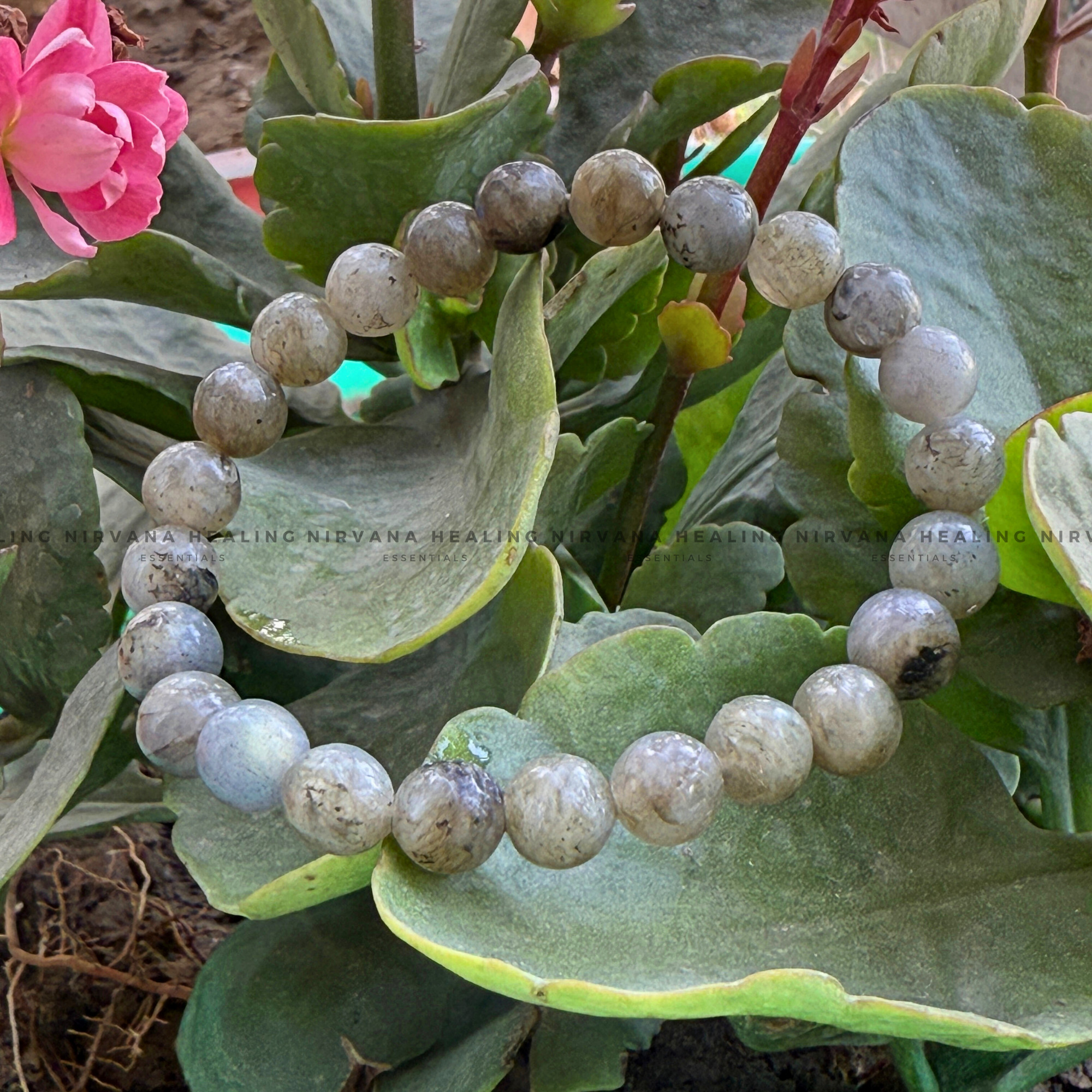 LABRADORITE ROUND BEADED BRACELET (Intuition, Inner Power And Transformation) - Image 5