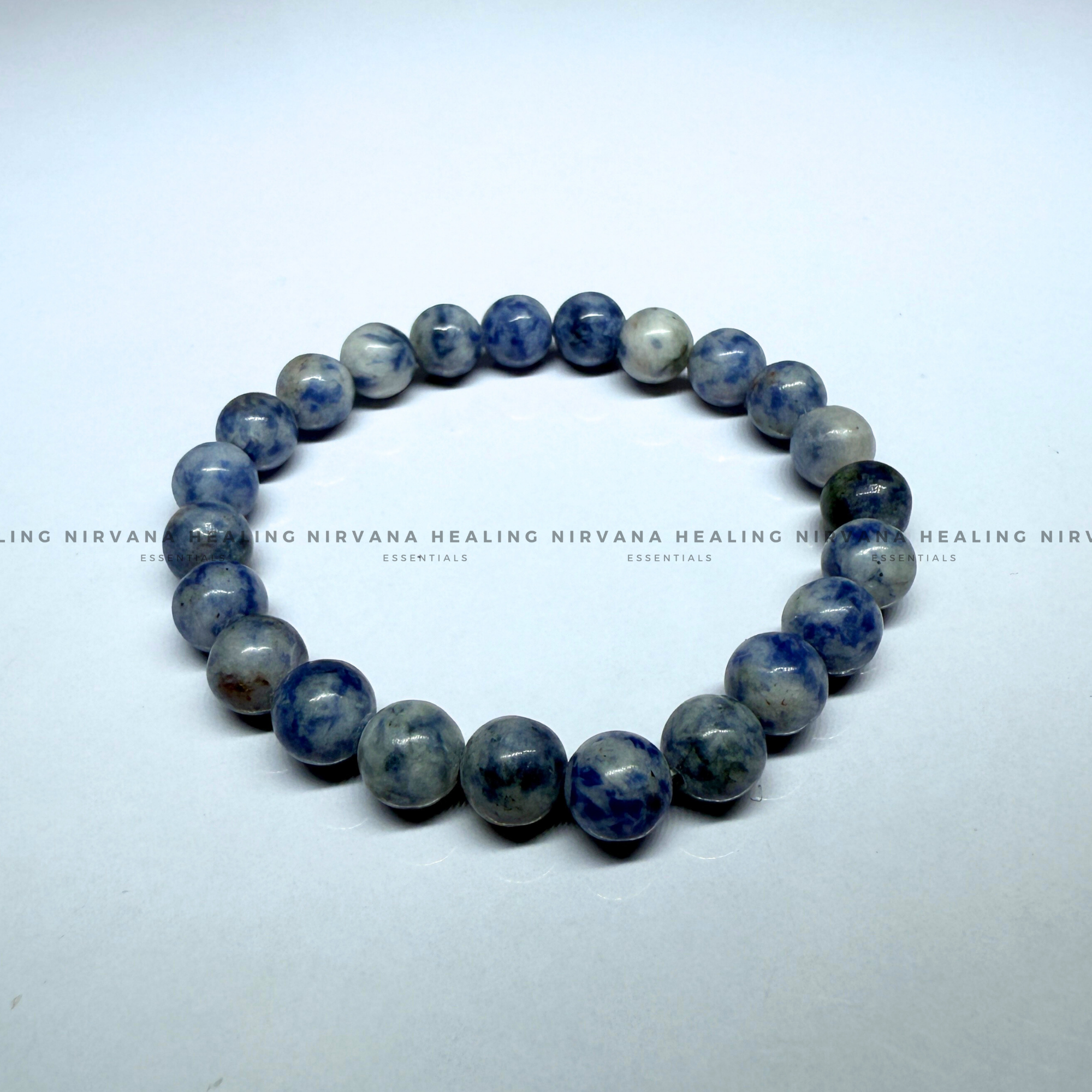 SODALITE ROUND BEADED BRACELET (Sodalite Creativity, Expression, Logic And Communication) - Image 3
