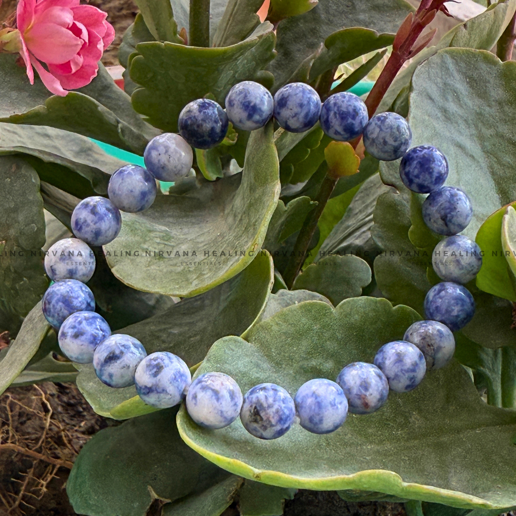 SODALITE ROUND BEADED BRACELET (Sodalite Creativity, Expression, Logic And Communication) - Image 5