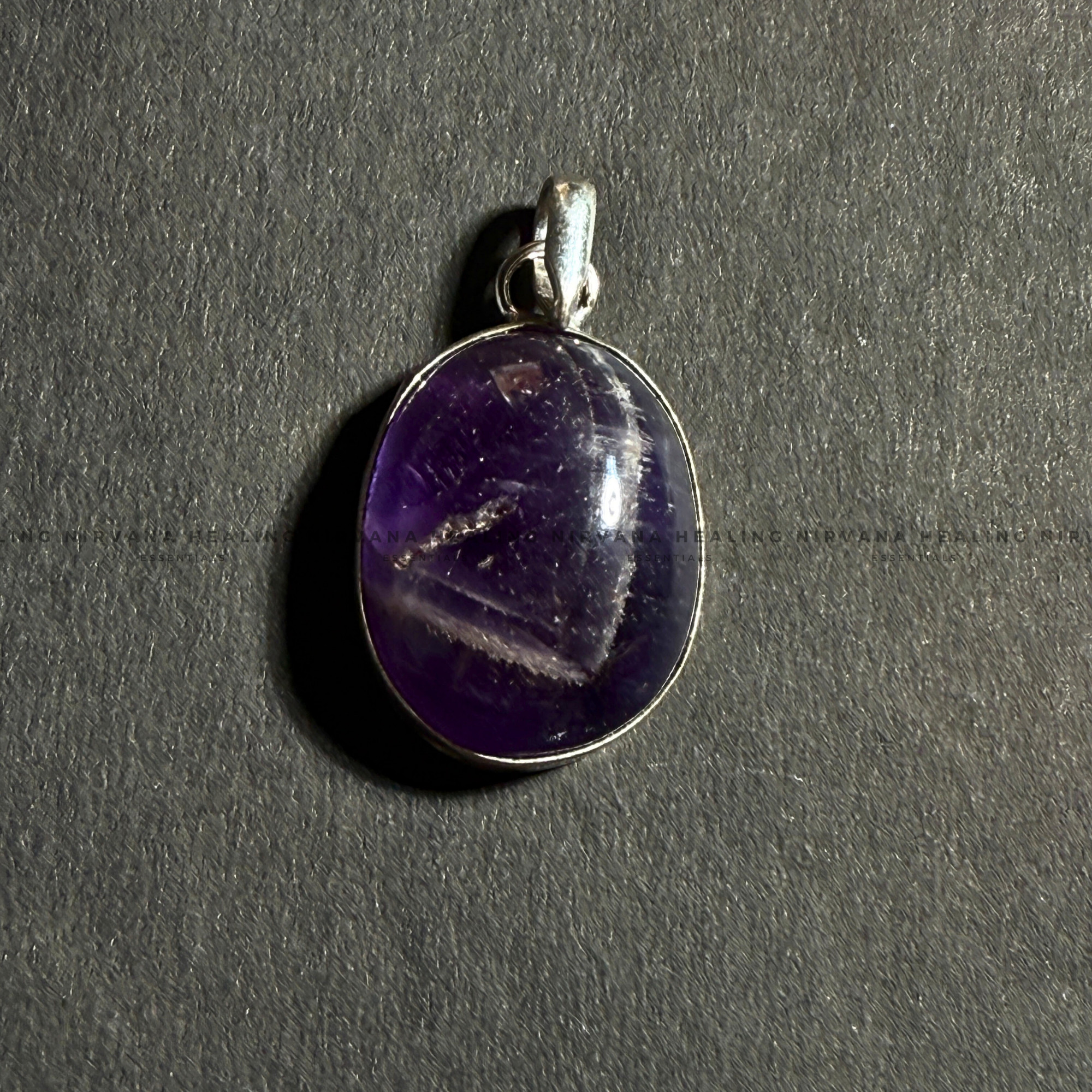 AMETHYST ROUND PENDANT (Meditation, Stress Reduction, Intuition And Manifestation) - Image 2
