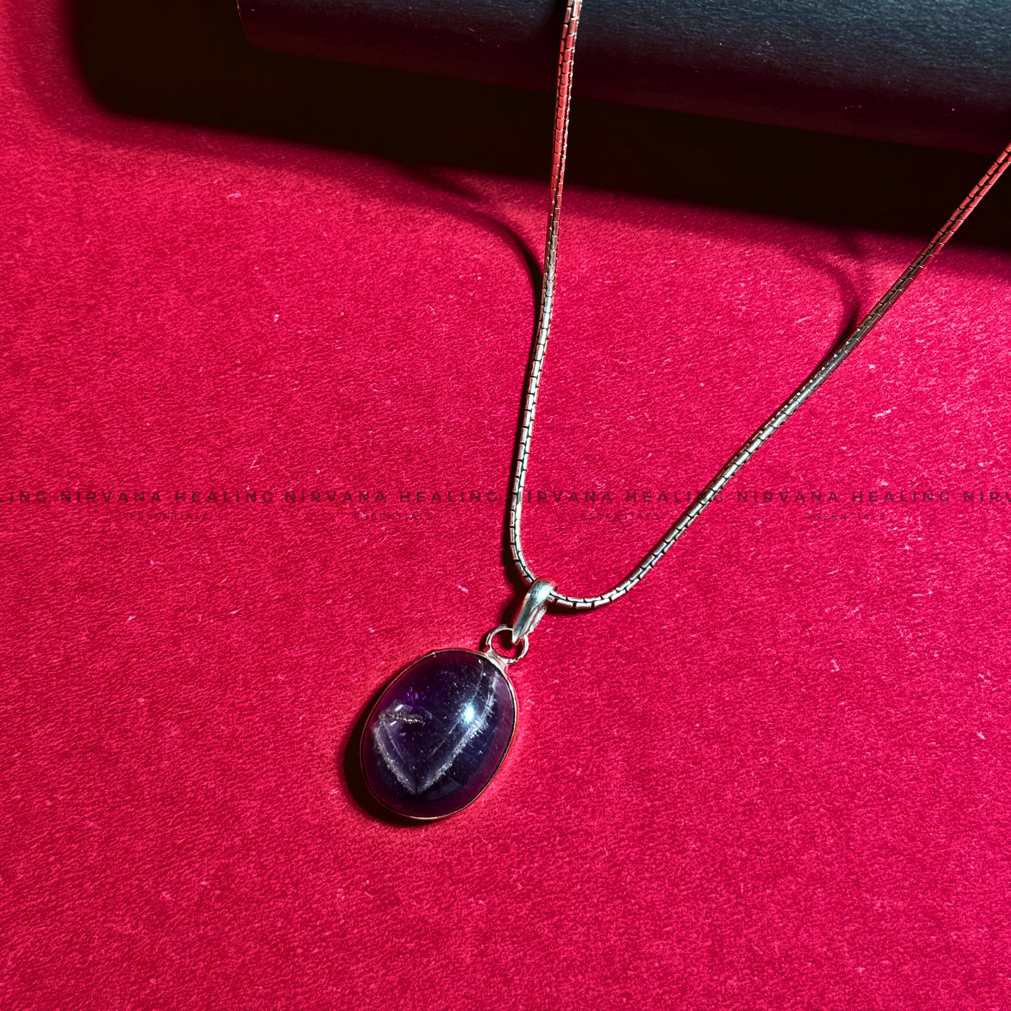 AMETHYST ROUND PENDANT (Meditation, Stress Reduction, Intuition And Manifestation) - Image 4