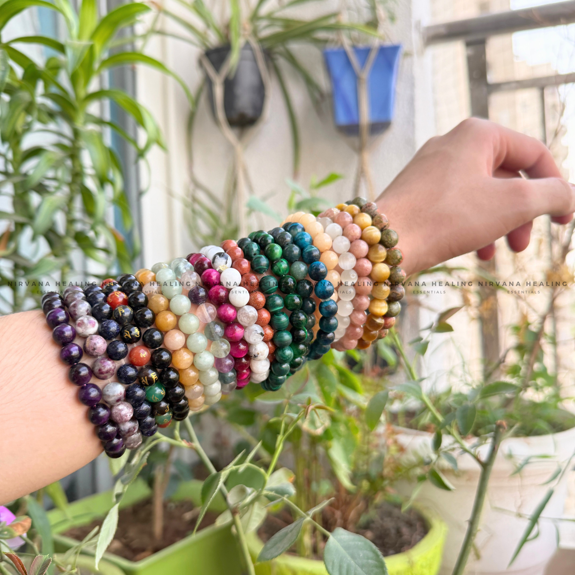 HOWLITE ROUND BEADED BRACELET (Peace, Sleep, Patience And Spiritual Awakening) - Image 6