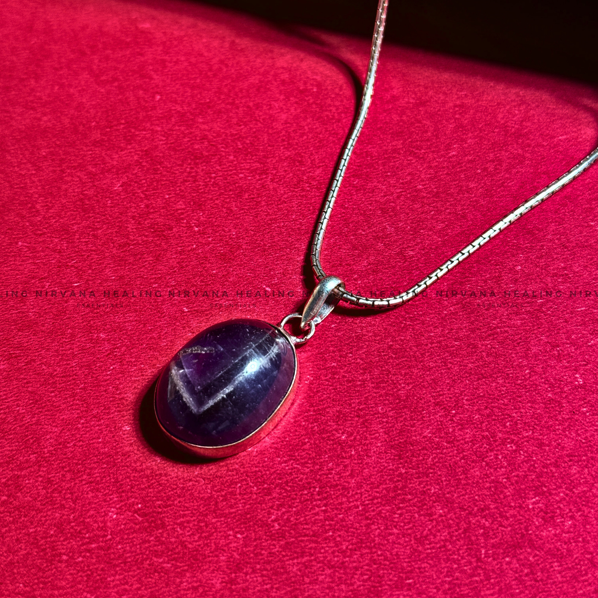AMETHYST ROUND PENDANT (Meditation, Stress Reduction, Intuition And Manifestation) - Image 5