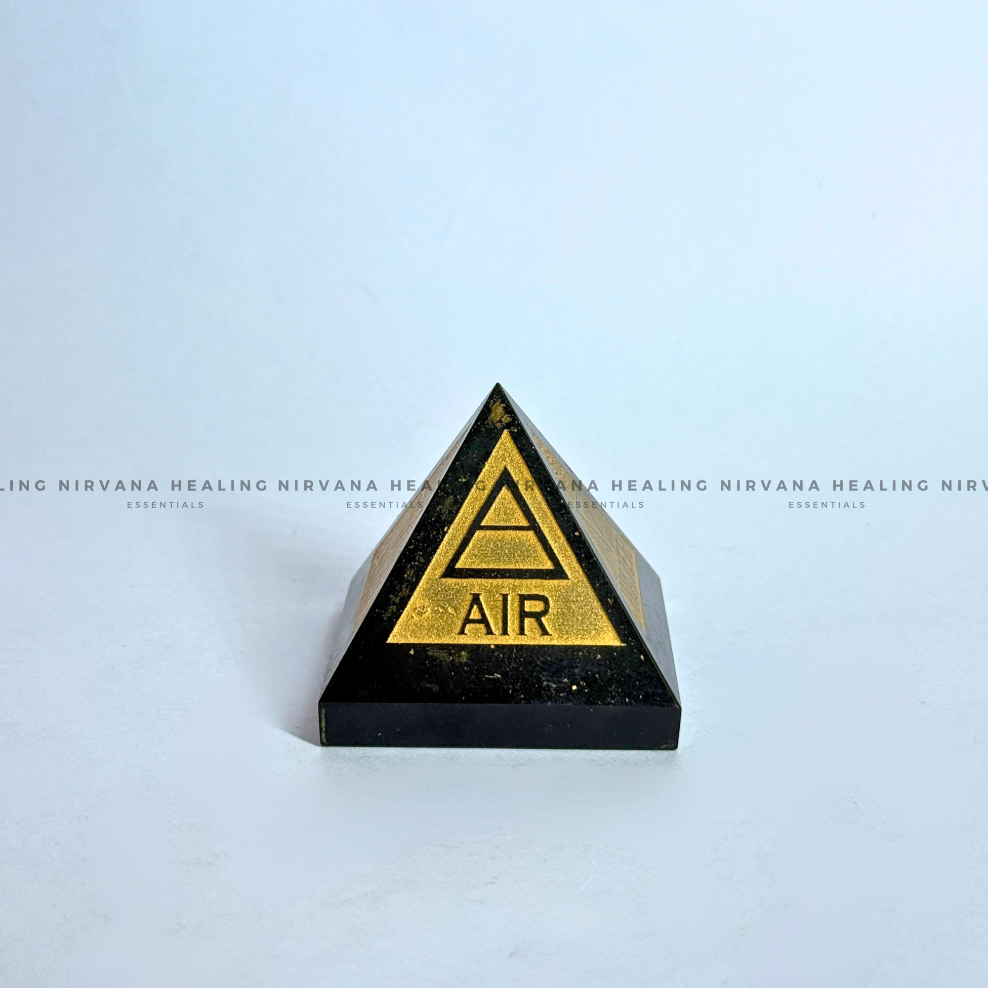BLACK AGATE 5 ELEMENT PYRAMID (Grounding, Protection, Success And Courage)