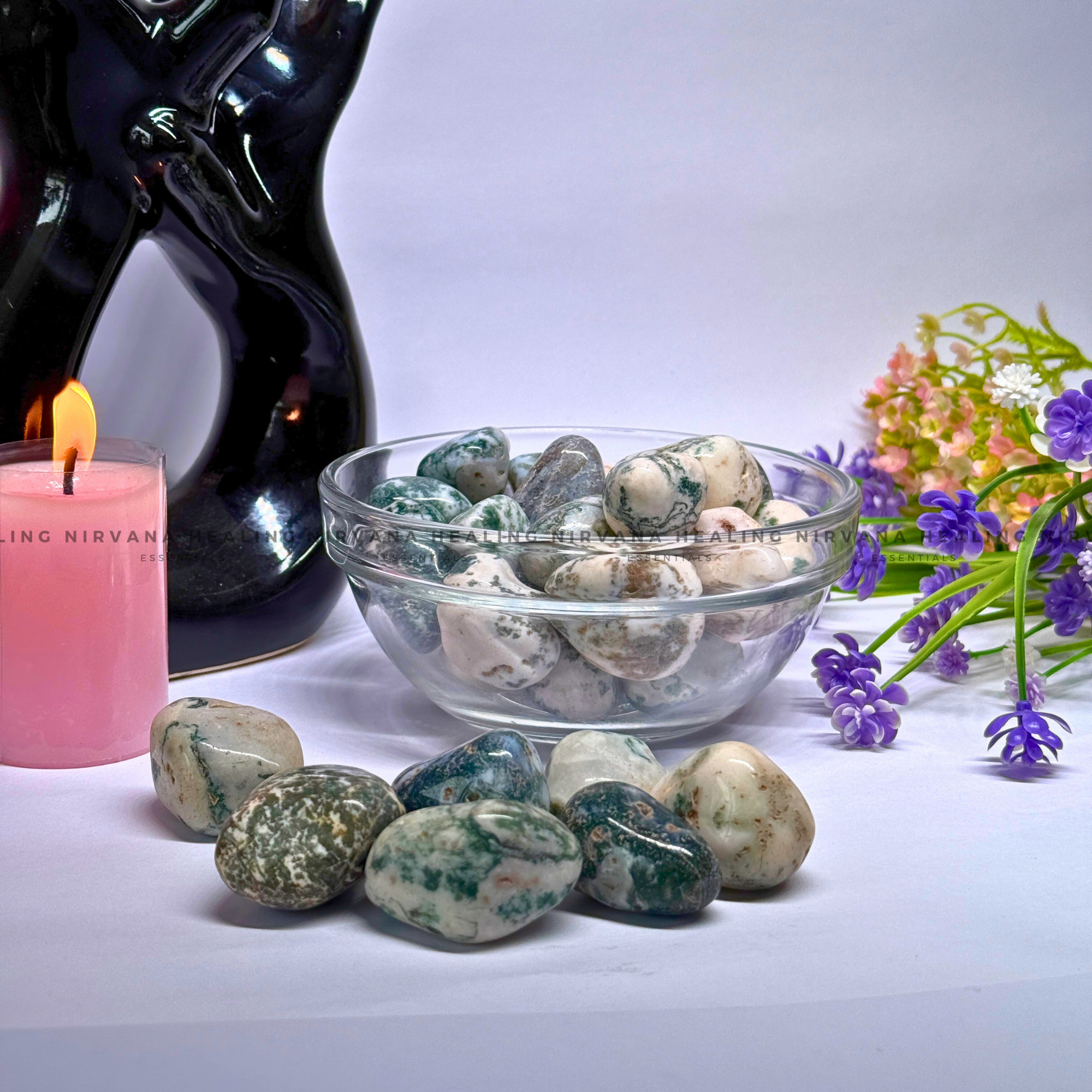 TREE AGATE TUMBLE STONES (Abundance, Nature Connection And Inner Peace) - Image 4