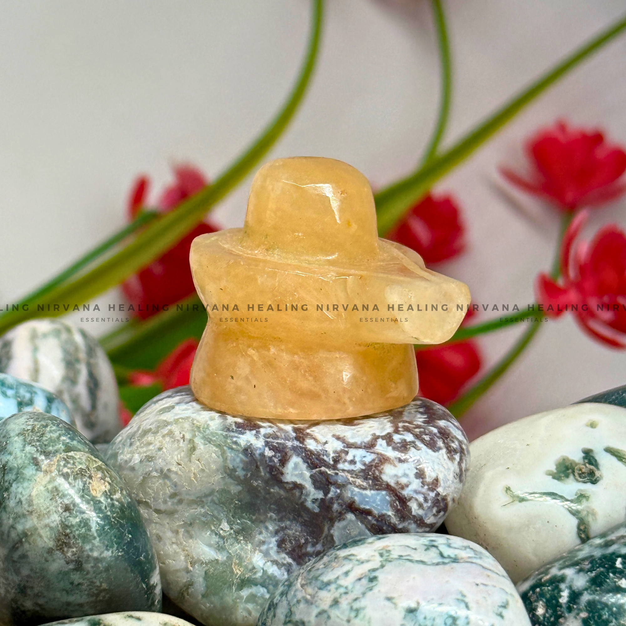 CITRINE SHIVLING (1 Inch) (Abundance, Creativity, Success And Confidence)