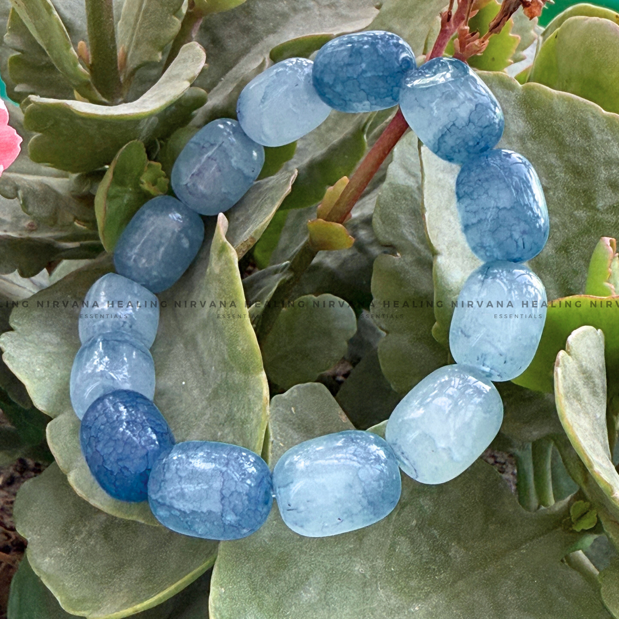 BLUE APATITE OVAL BEADED BRACELET
(Goal Setting, Motivation, Manifestation, Communication).
- Image 5