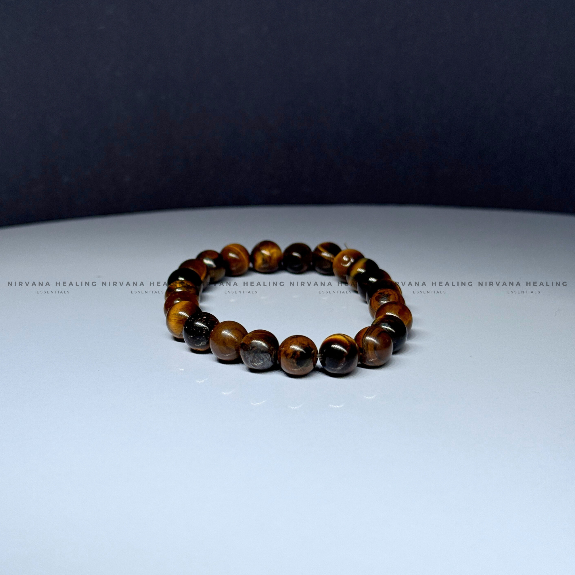 TIGER EYE ROUND BEADED BRACELET
(Bold, Courage, Willpower And Strength). - Image 2