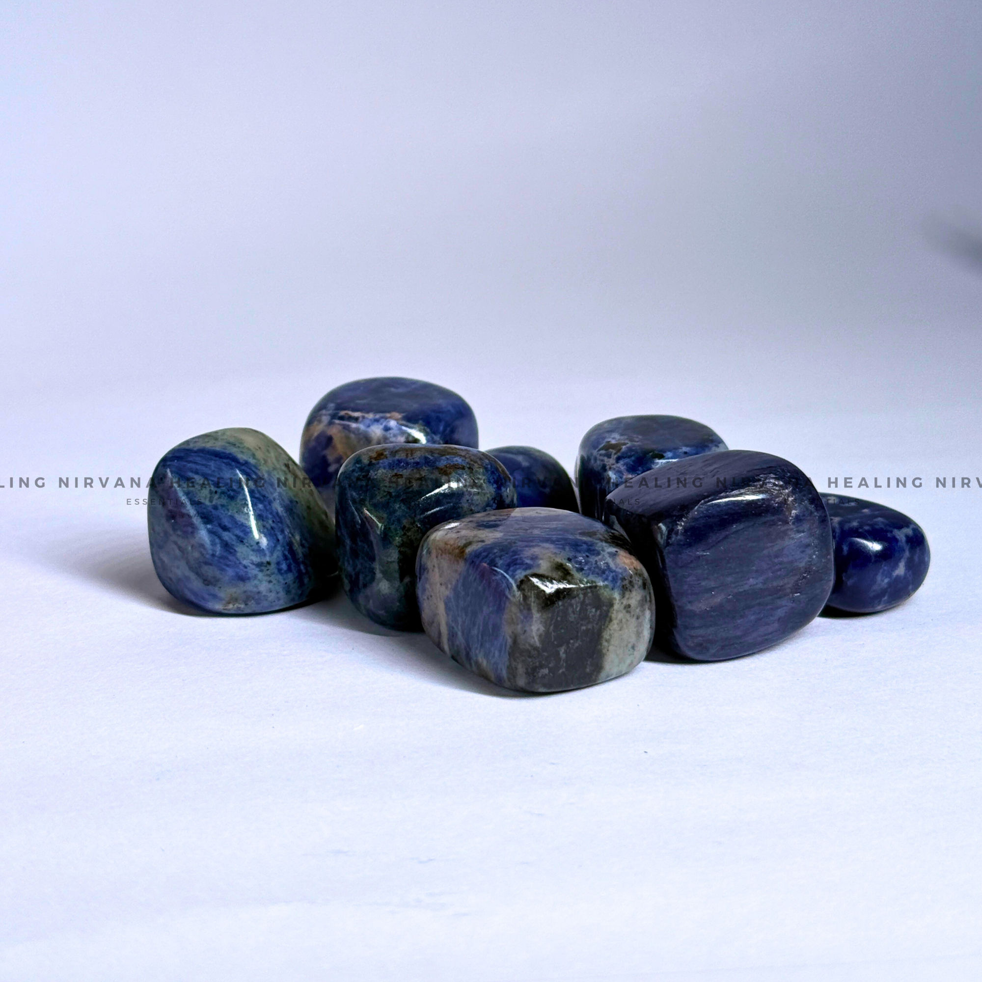 SODALITE TUMBLE HEALING STONE (Sodalite Creativity, Expression, Logic And Communication) - Image 6