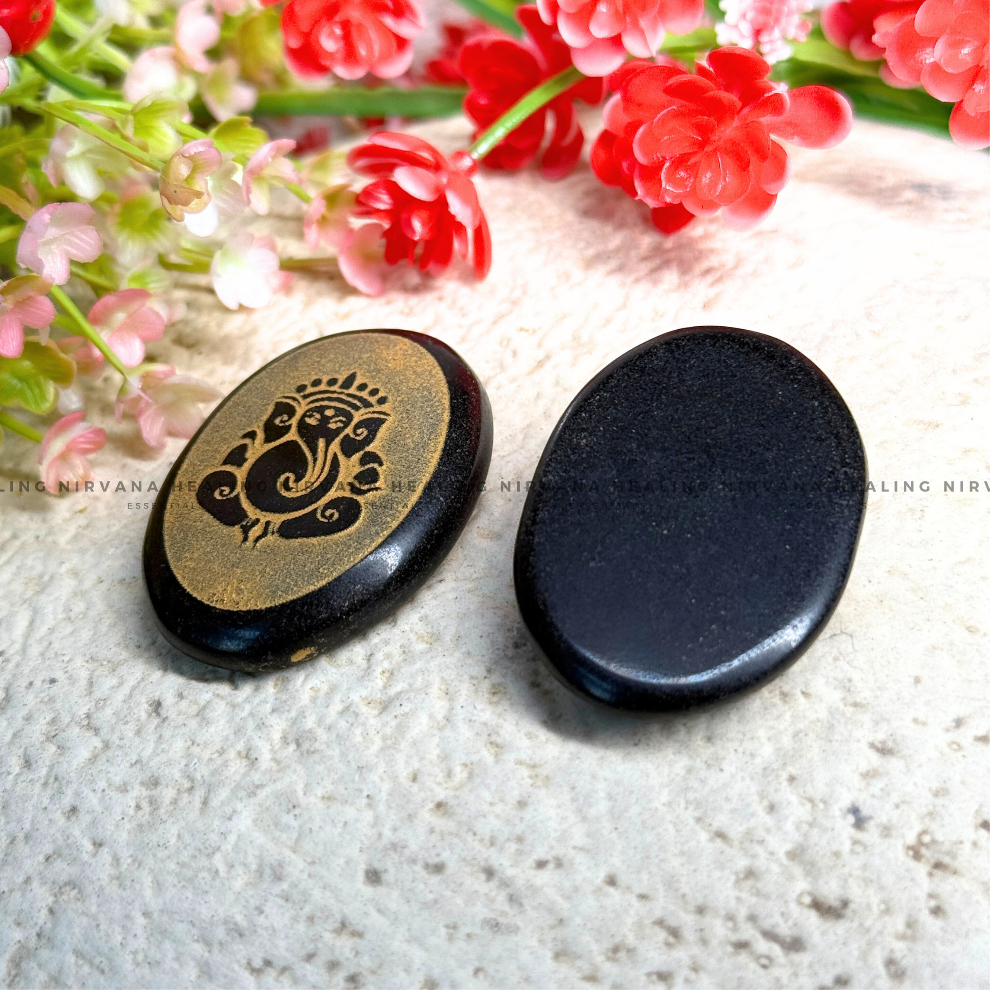 BLACK TOURMALINE GANESHA ZIBU COIN (Protection, Grounding, Shielding And Growth) - Image 5