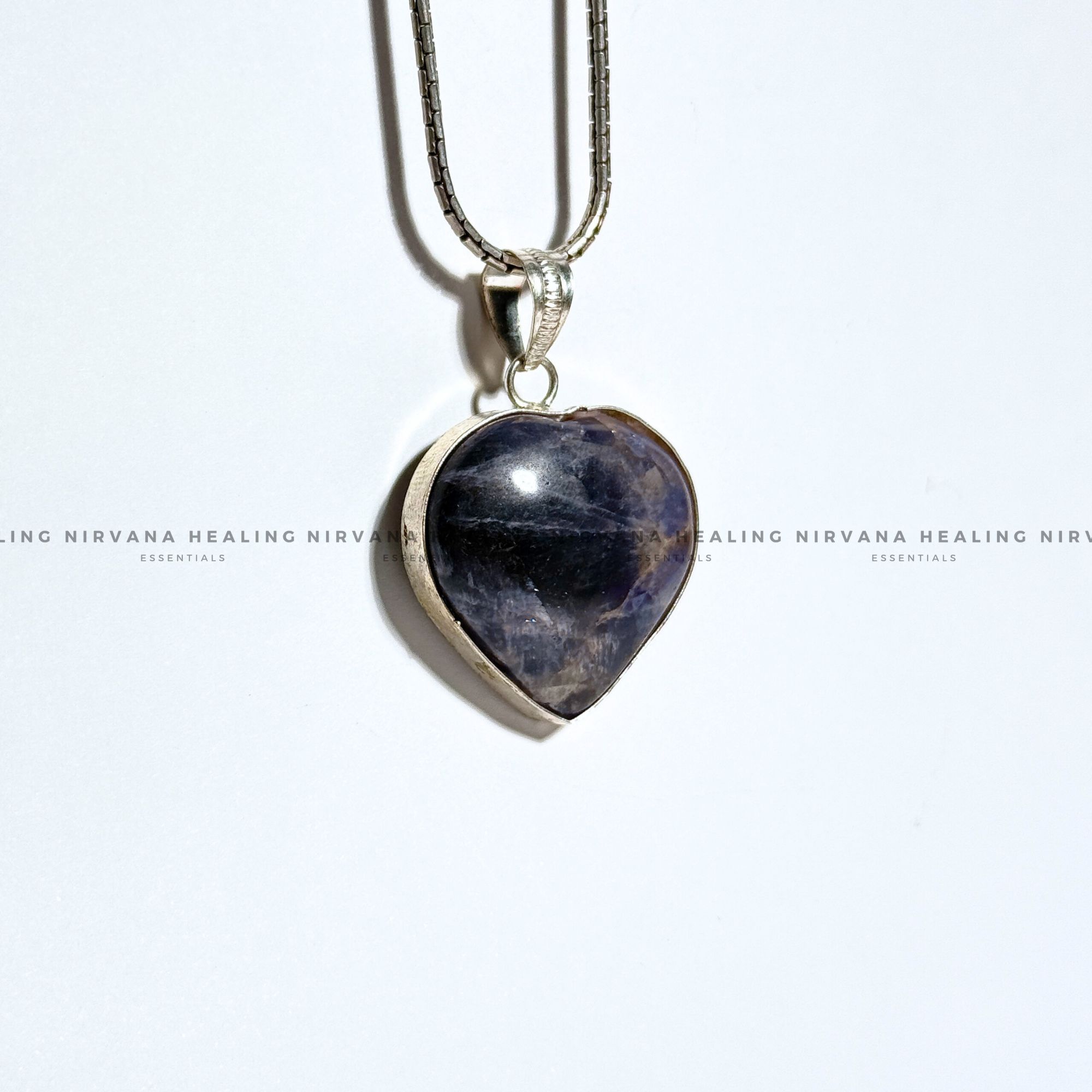 AMETHYST HEART SHAPED PENDANT (Meditation, Stress Reduction, Intuition And Manifestation) - Image 8