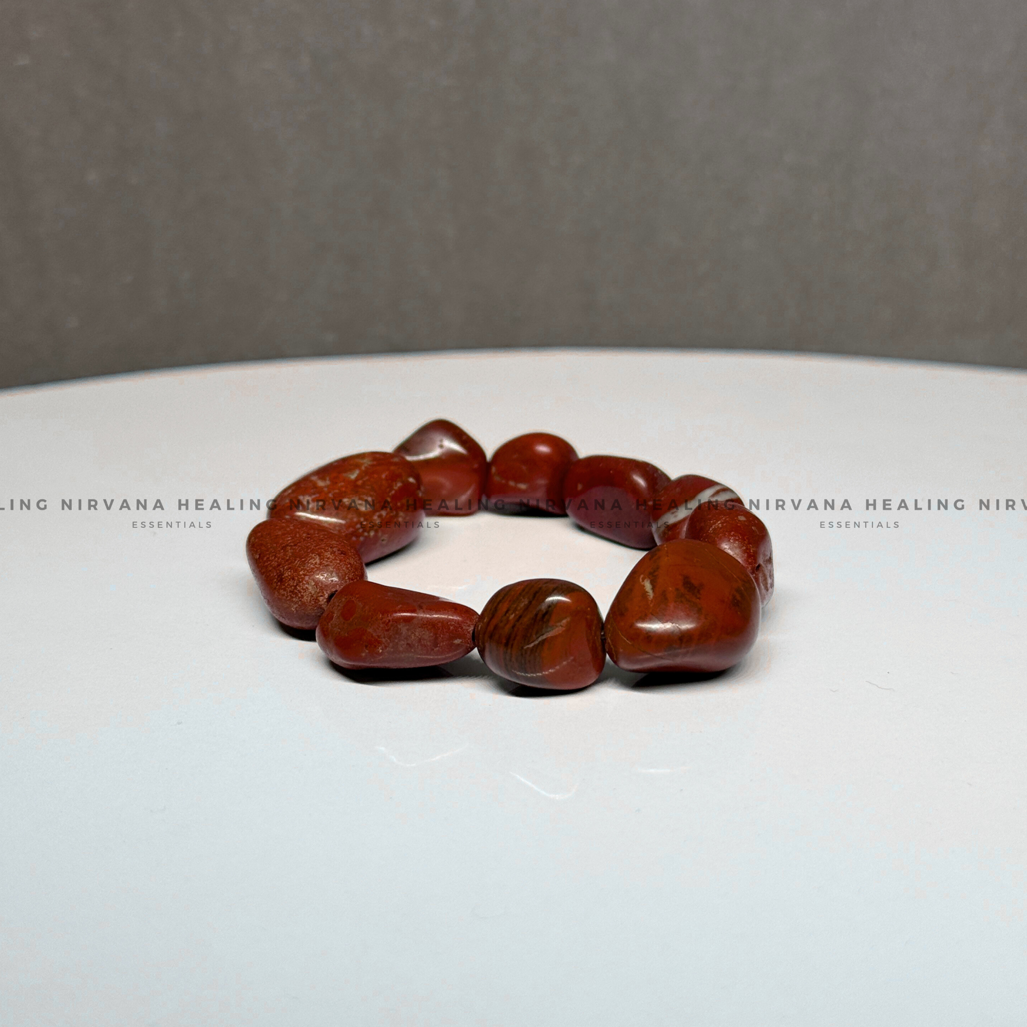 RED JASPER TUMBLE BRACELET (Immunity, Strength, Health And Pain Relief) - Image 4